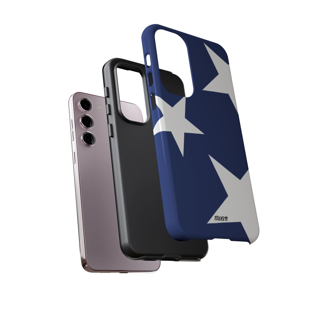 Star Bloom (White in Blue)