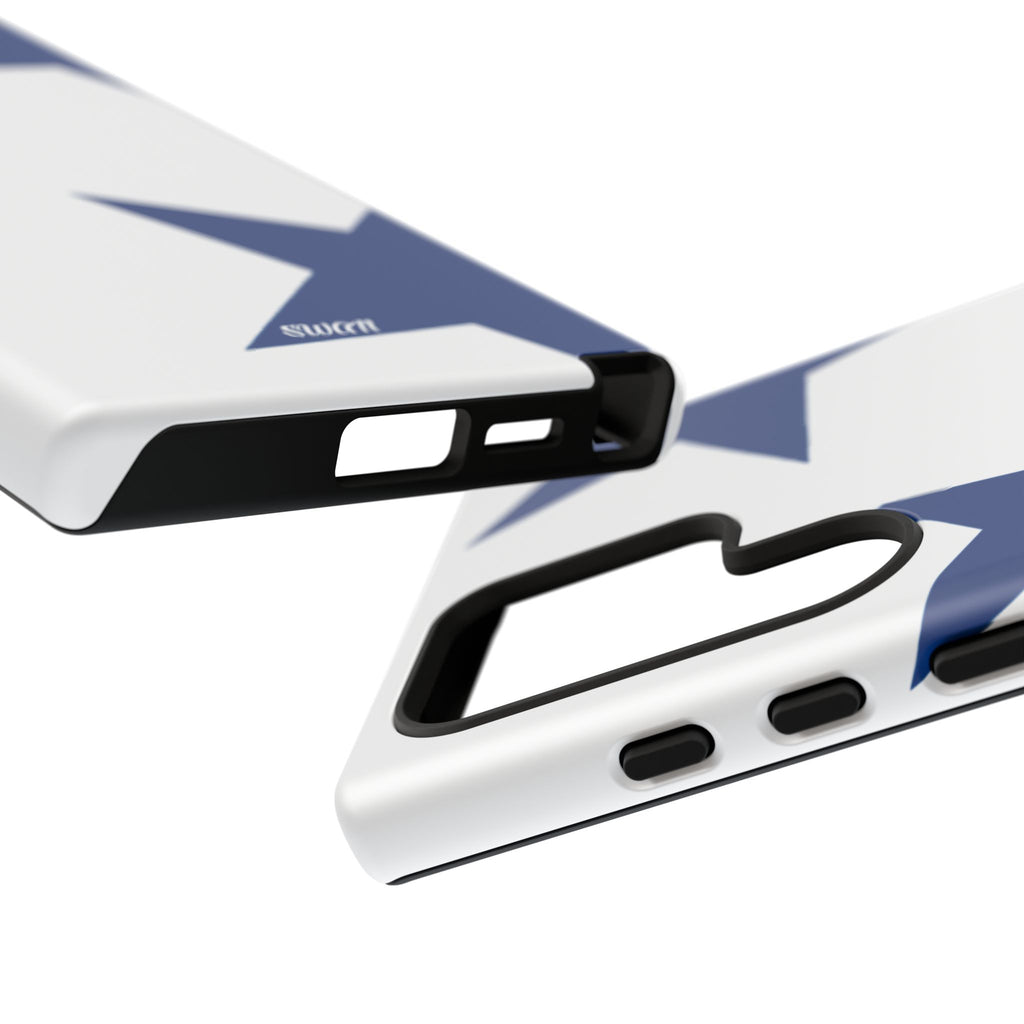 Sternenblüte (Blau in Weiß)