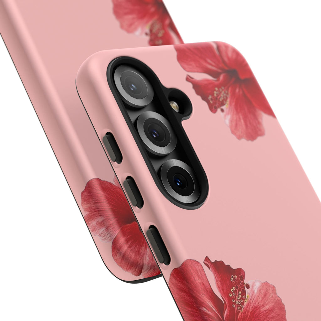 Blühender Hibiskus (Rosa)