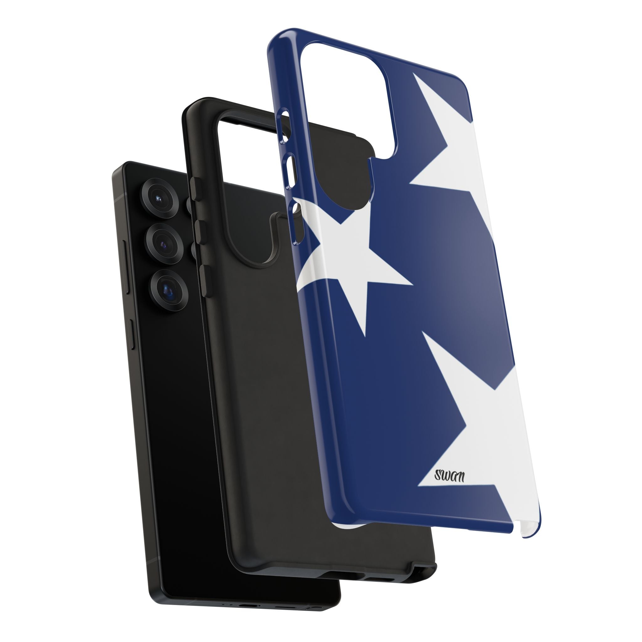 Star Bloom (White in Blue)