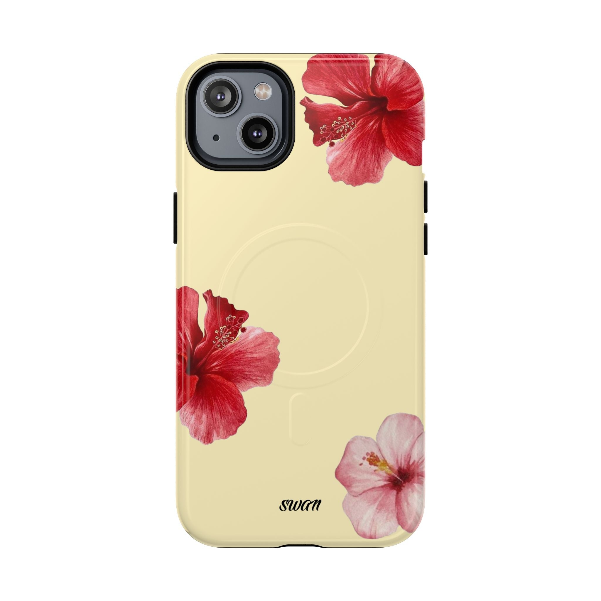 Hibiscus floral (Jaune tendre) (Magsafe)