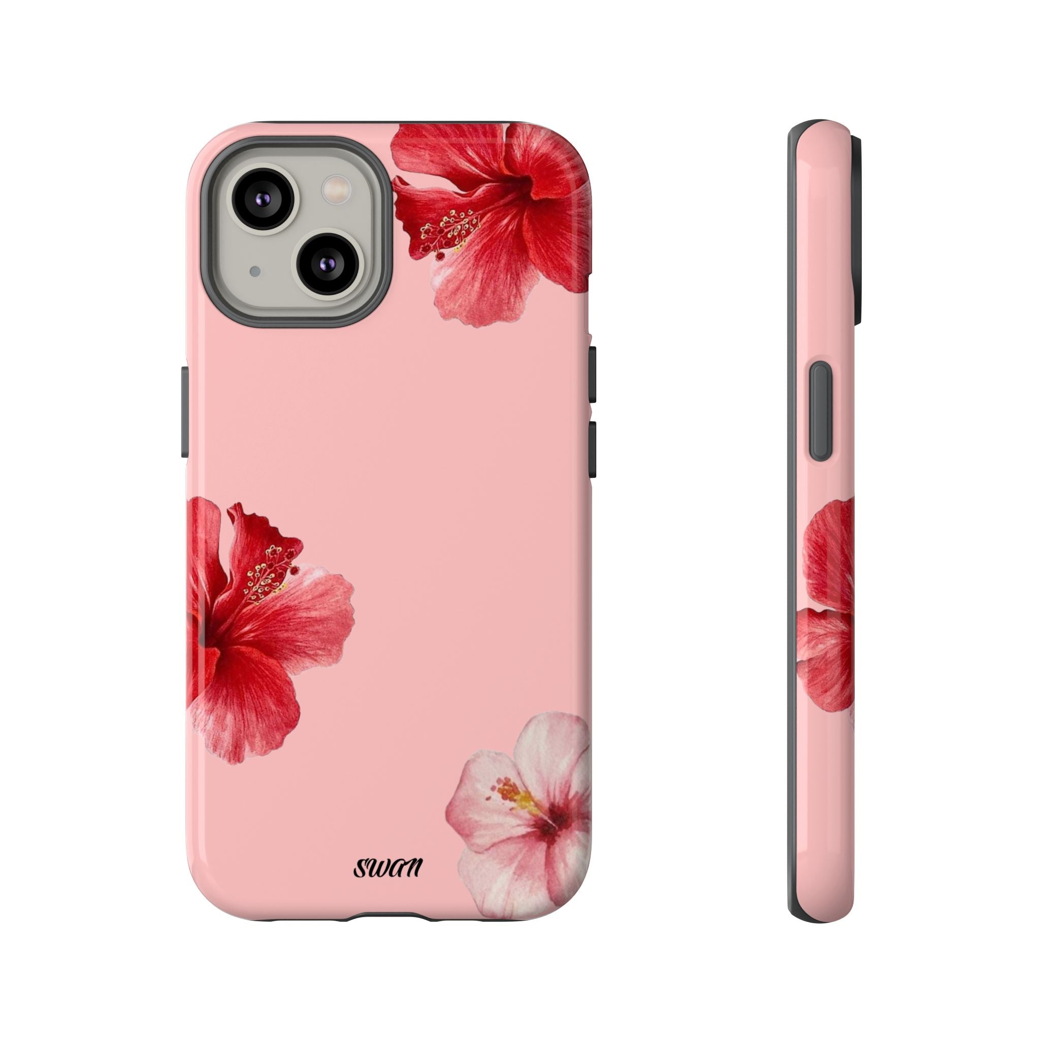 Blühender Hibiskus (Rosa)