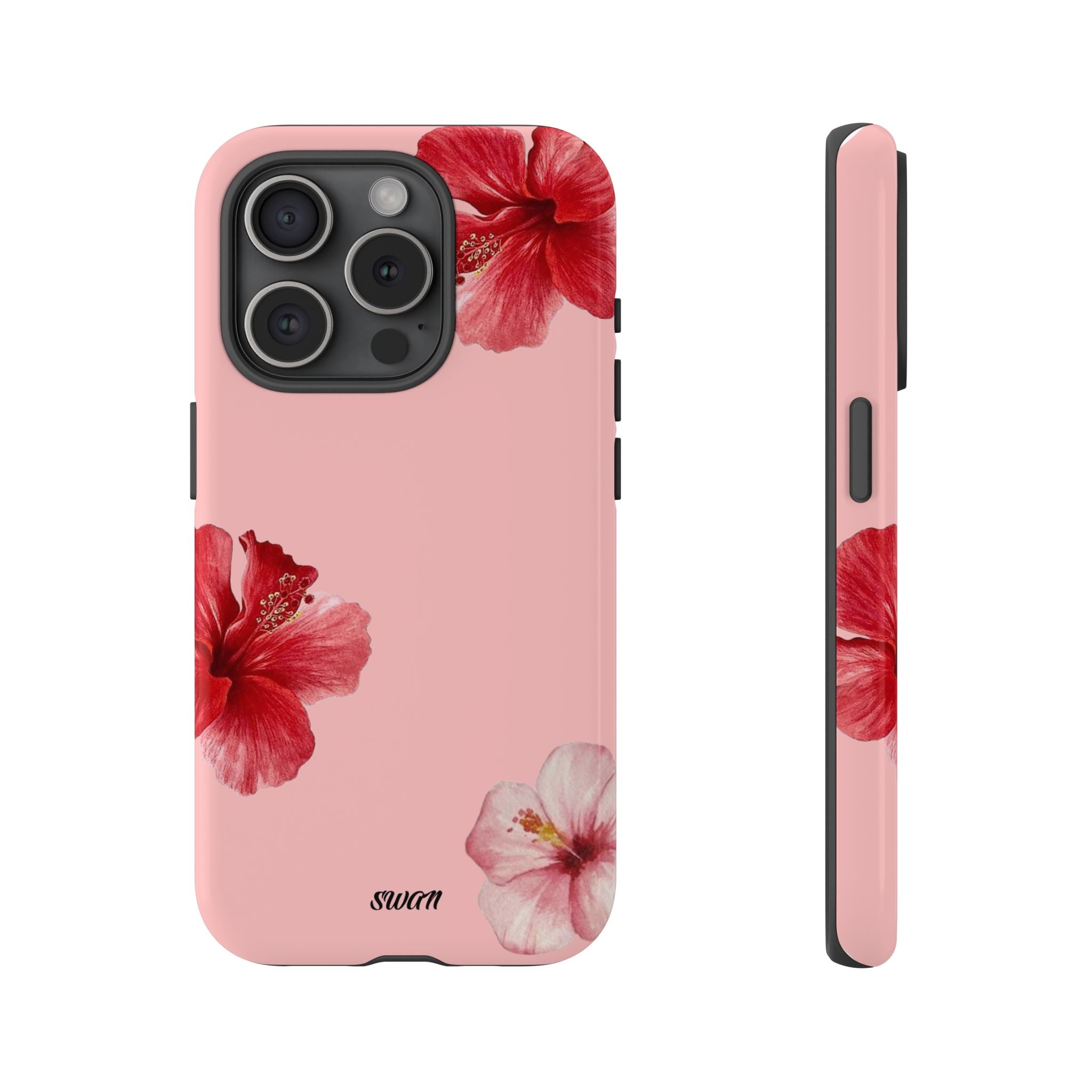 Blühender Hibiskus (Rosa)