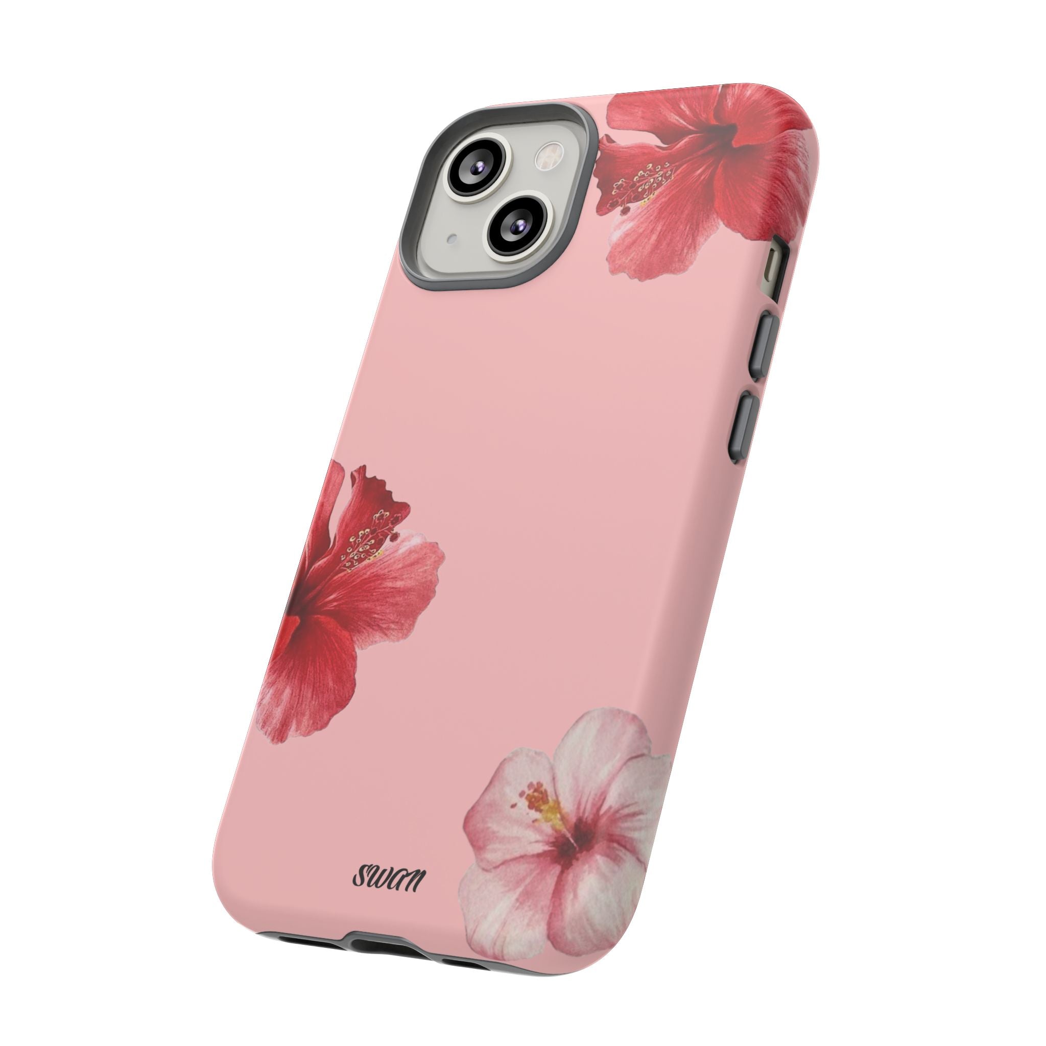 Blühender Hibiskus (Rosa)