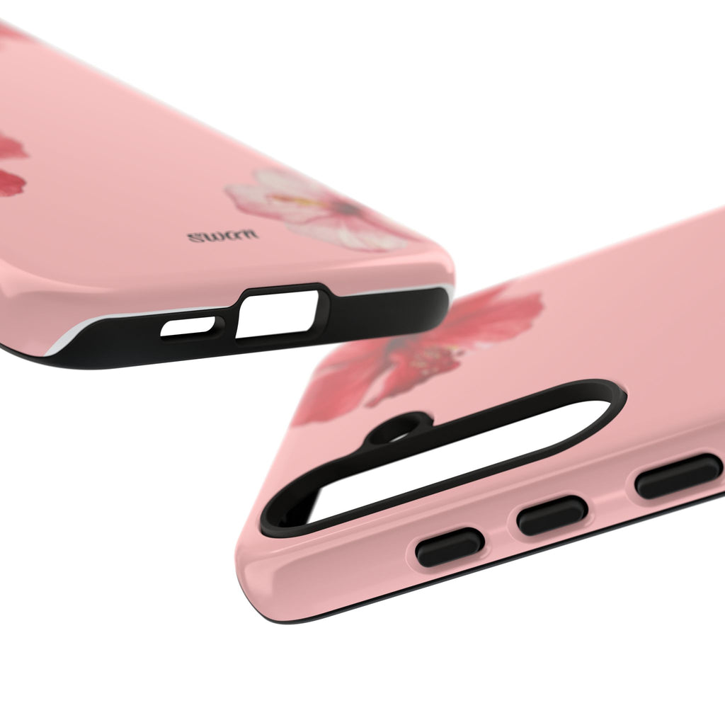 Blühender Hibiskus (Rosa)