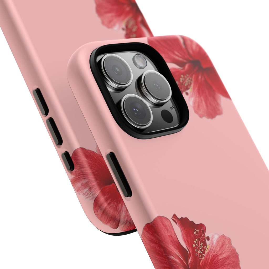 Blühender Hibiskus (Rosa)