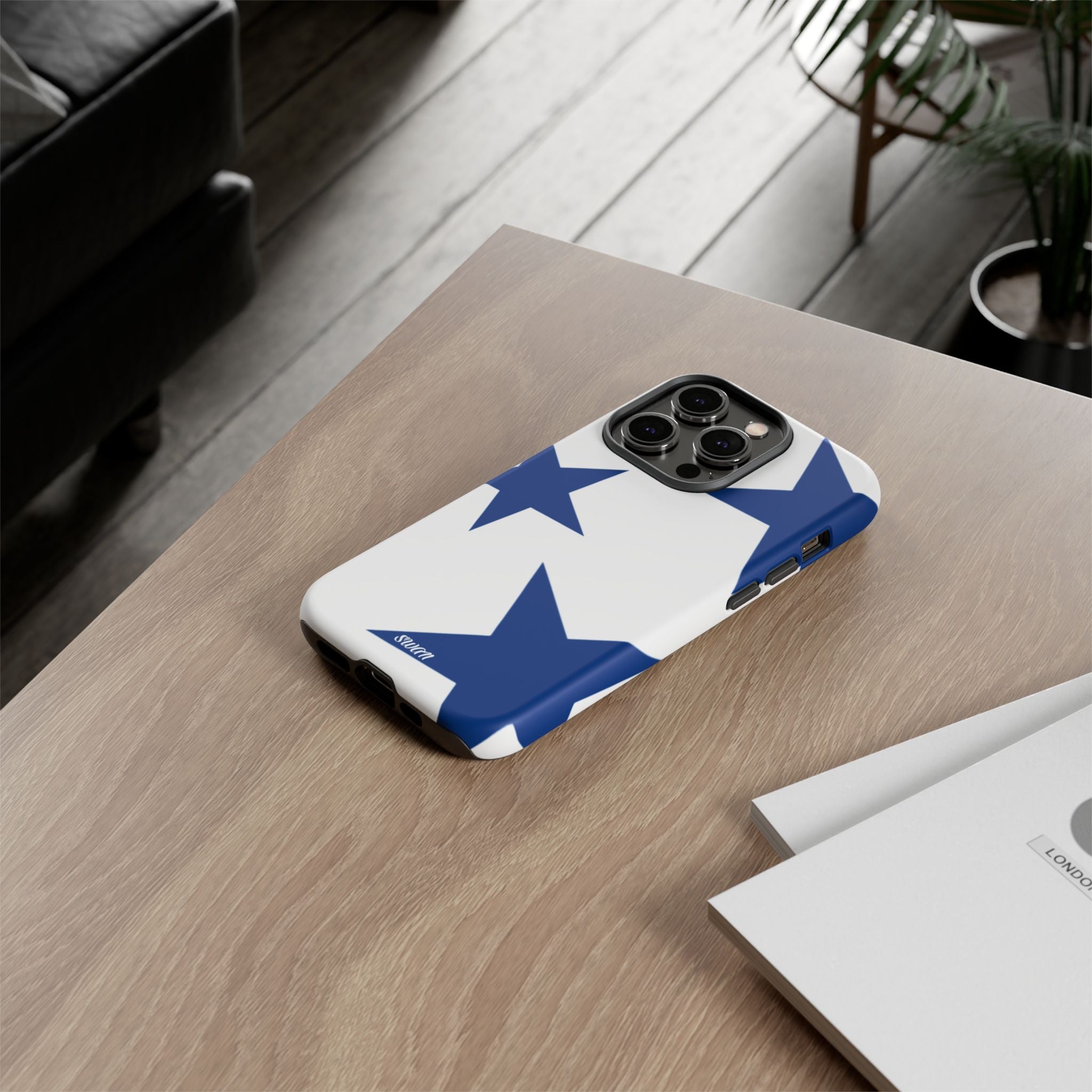 Sternenblüte (Blau in Weiß)