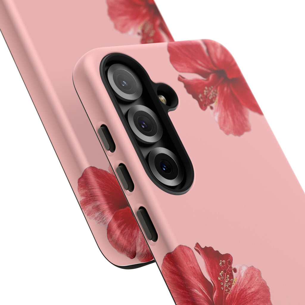 Blühender Hibiskus (Rosa)