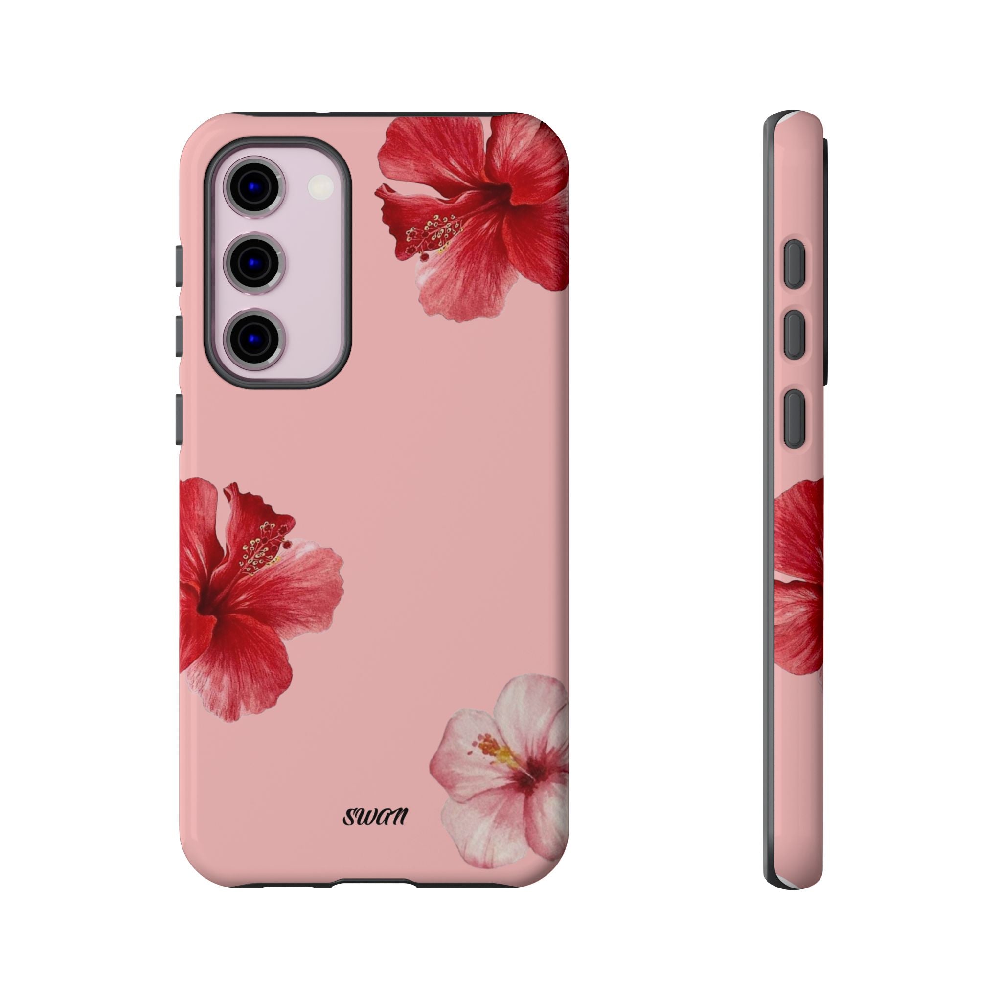 Blühender Hibiskus (Rosa)