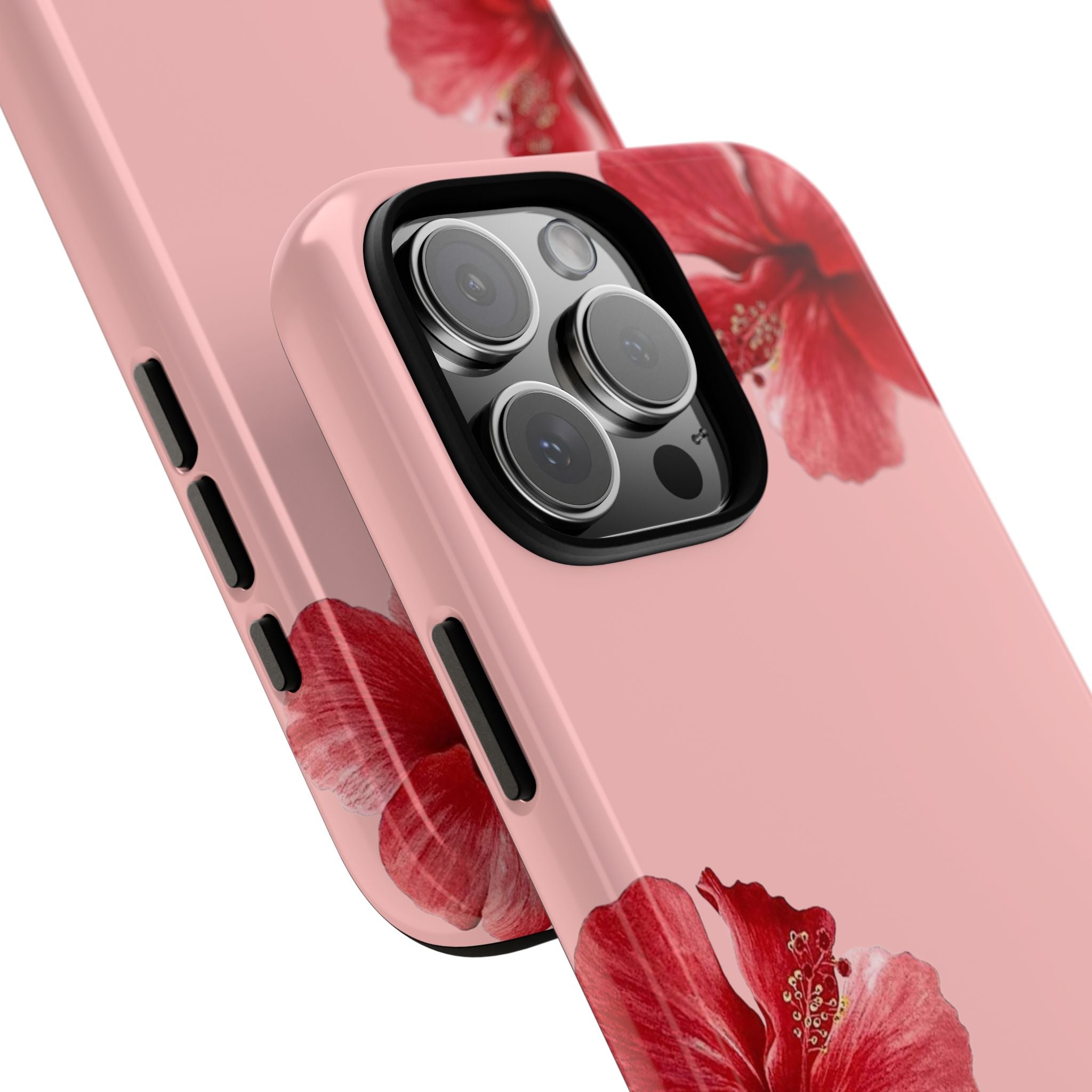 Blühender Hibiskus (Rosa)