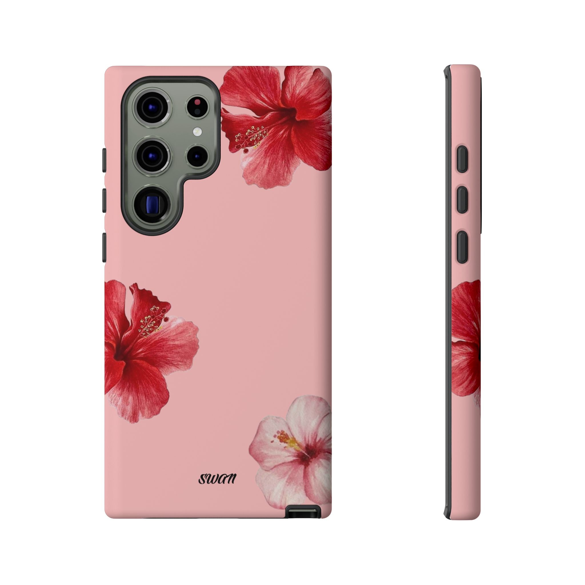 Blühender Hibiskus (Rosa)