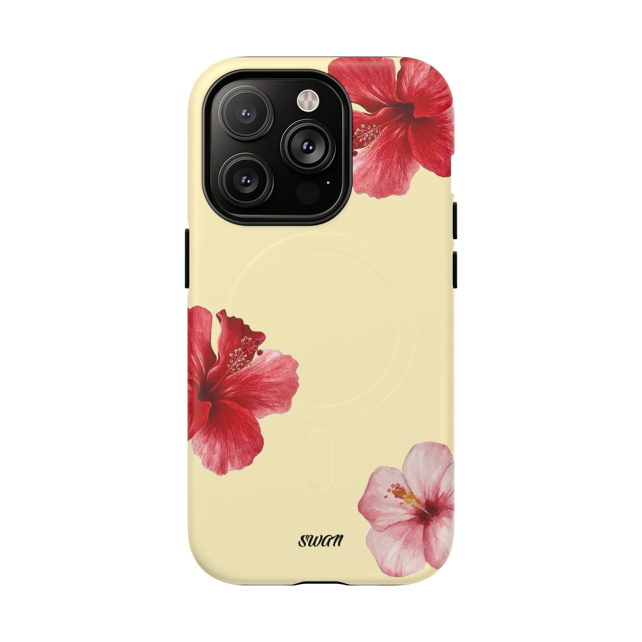 Hibiscus floral (Jaune tendre) (Magsafe)