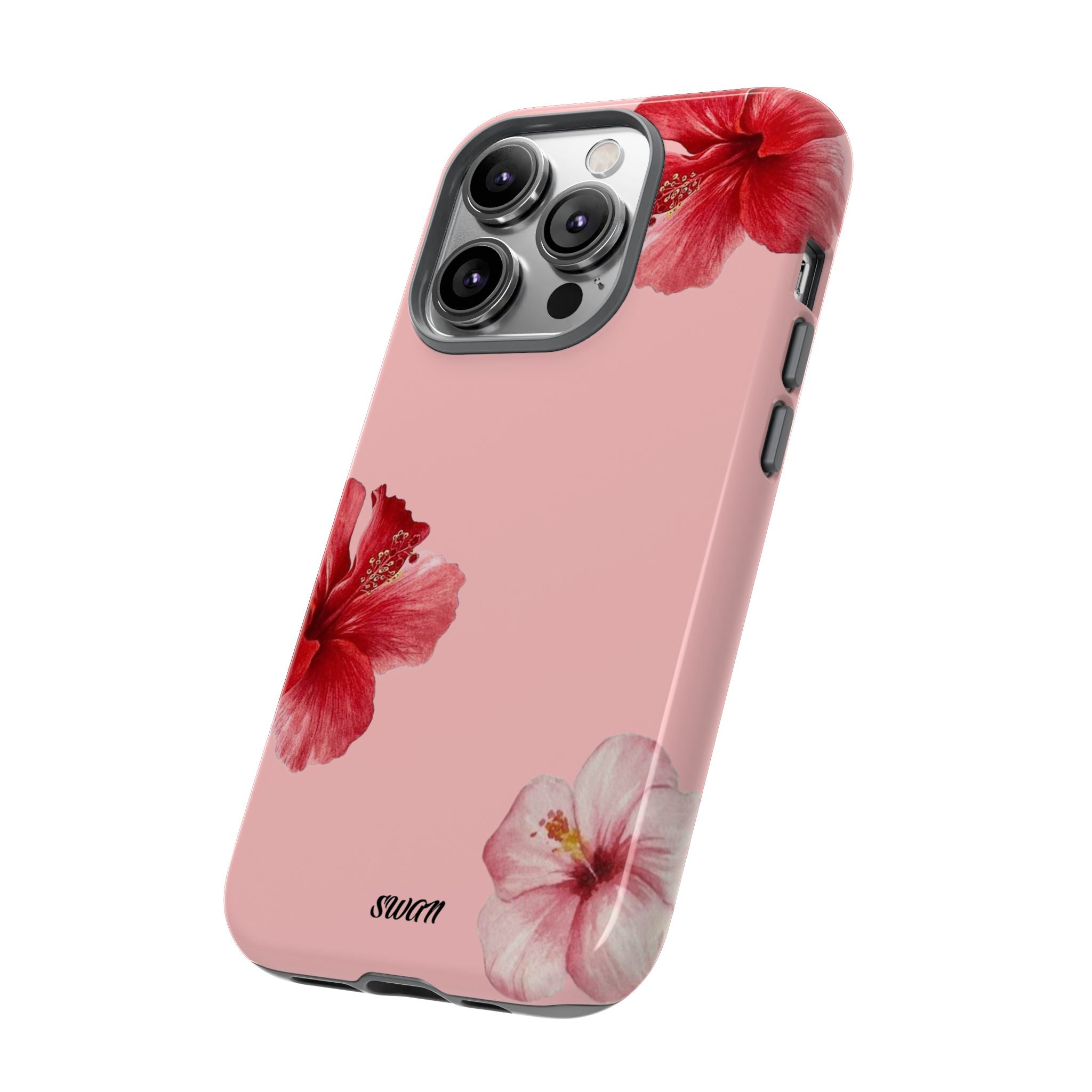 Blühender Hibiskus (Rosa)