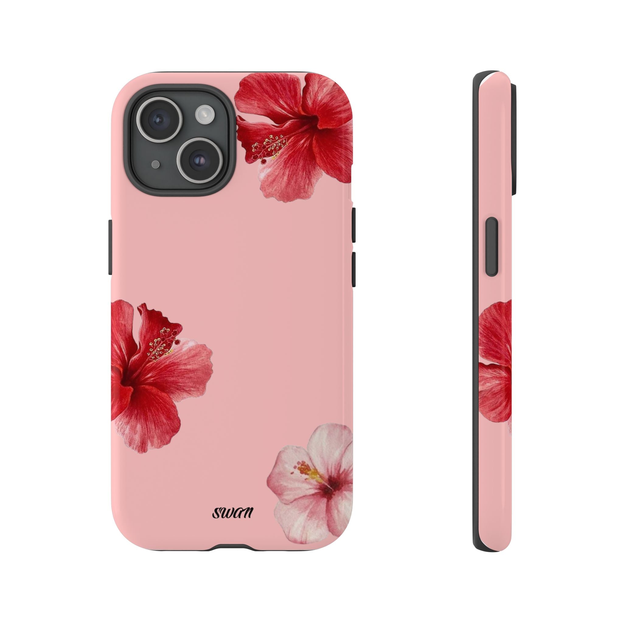 Blühender Hibiskus (Rosa)