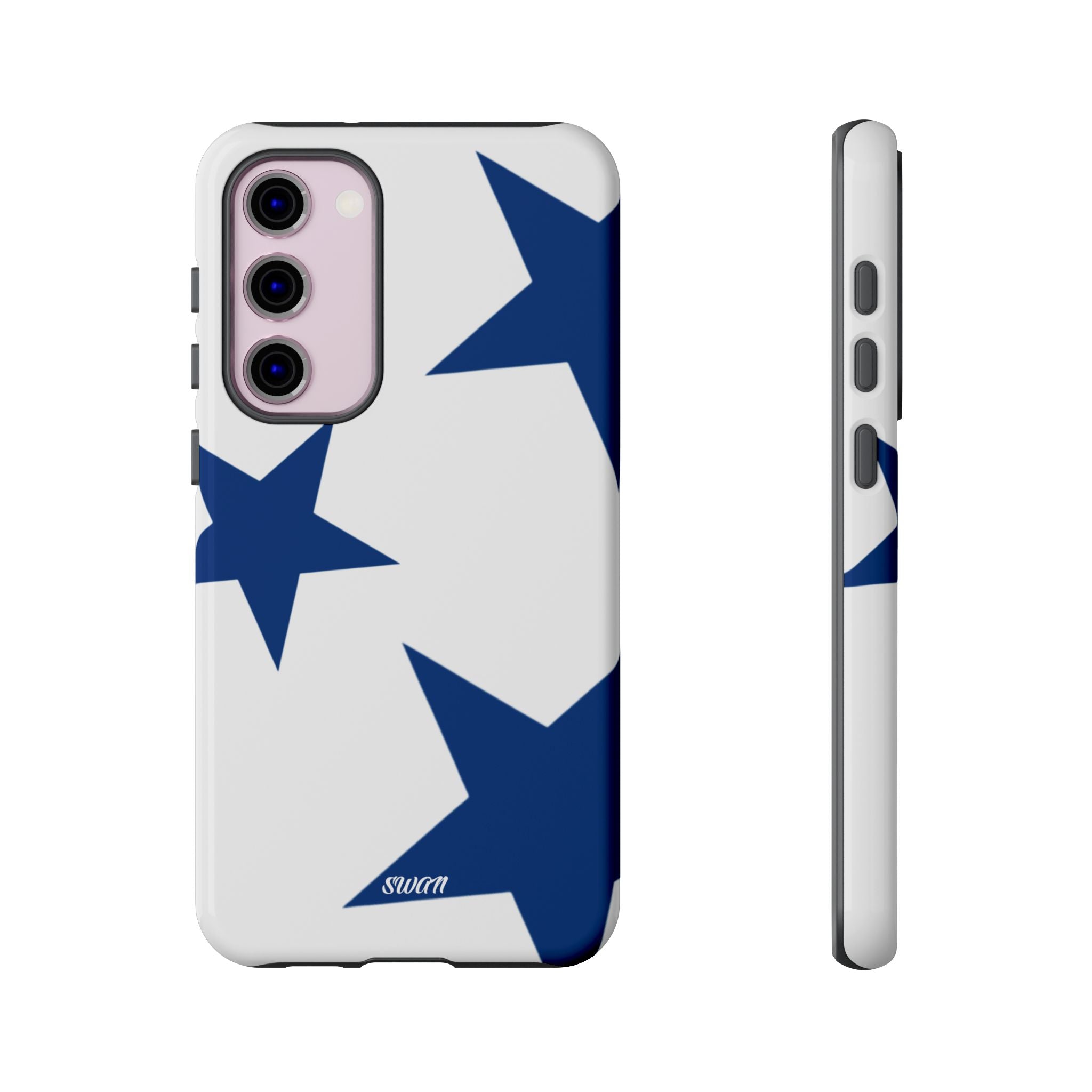 Sternenblüte (Blau in Weiß)