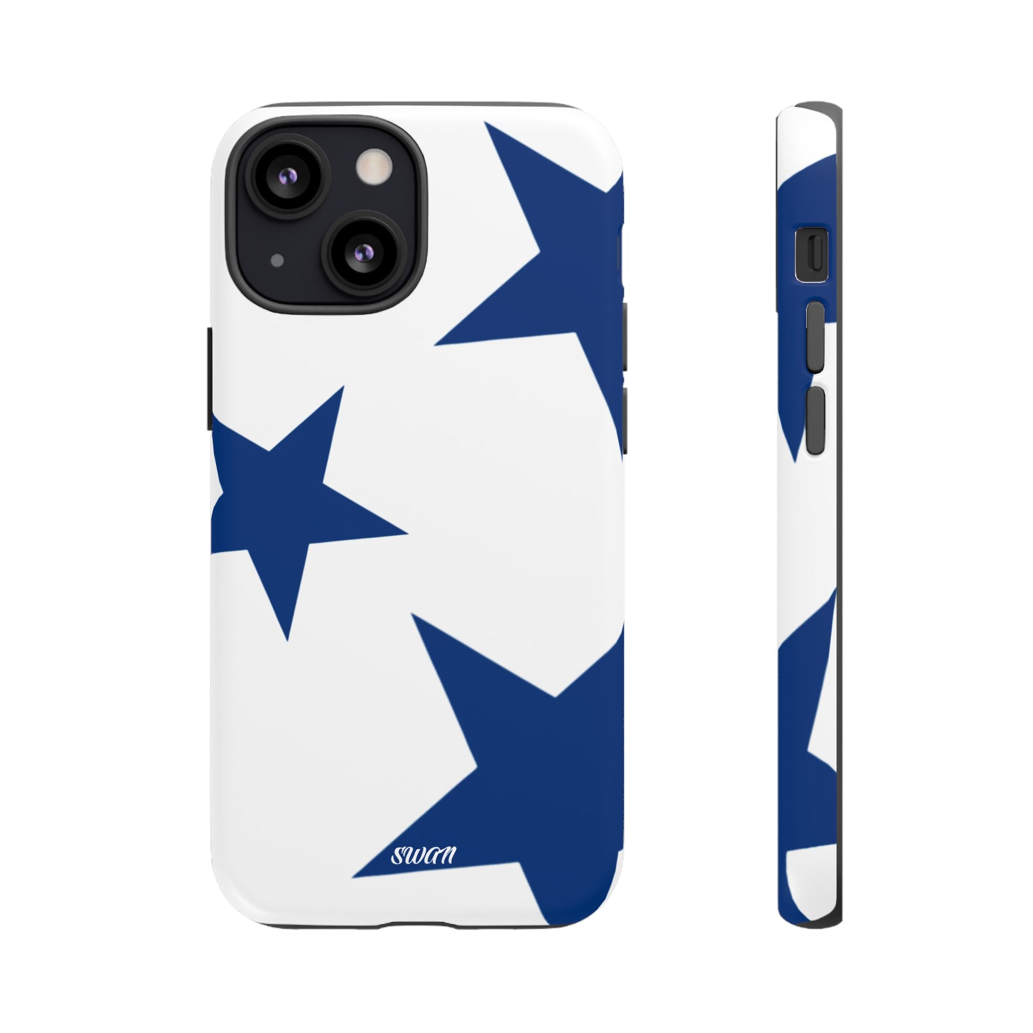 Sternenblüte (Blau in Weiß)