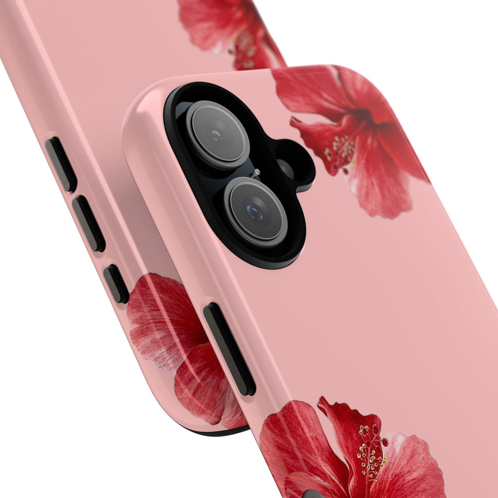 Blühender Hibiskus (Rosa)