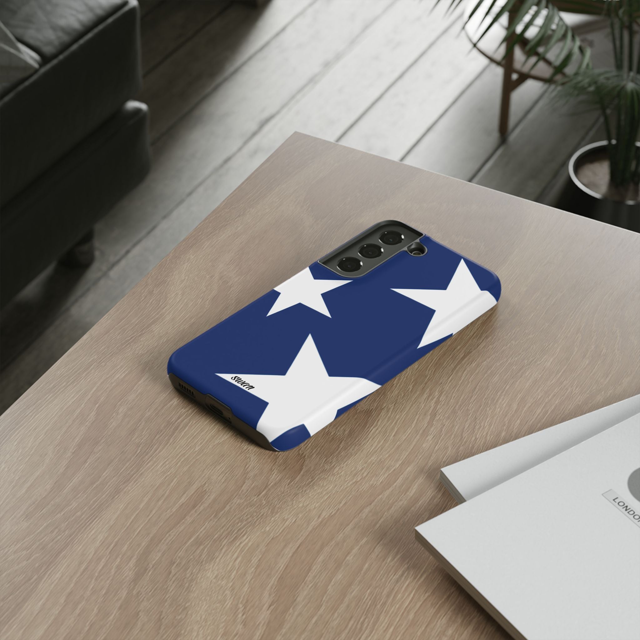 Star Bloom (White in Blue)