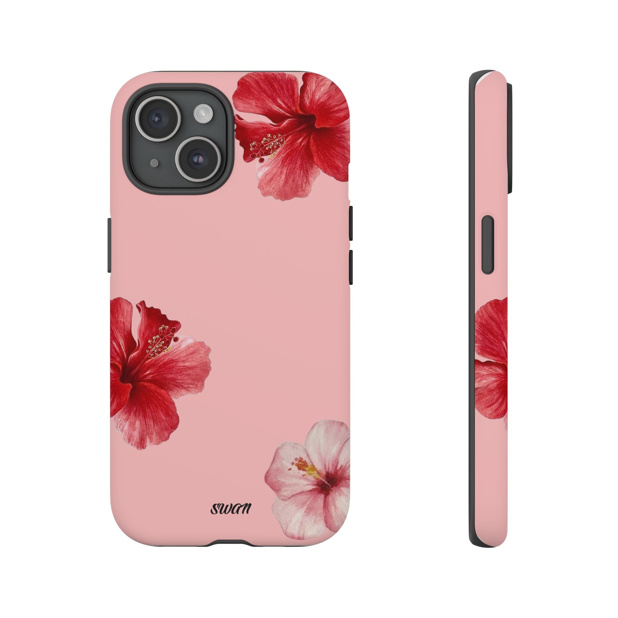 Blühender Hibiskus (Rosa)