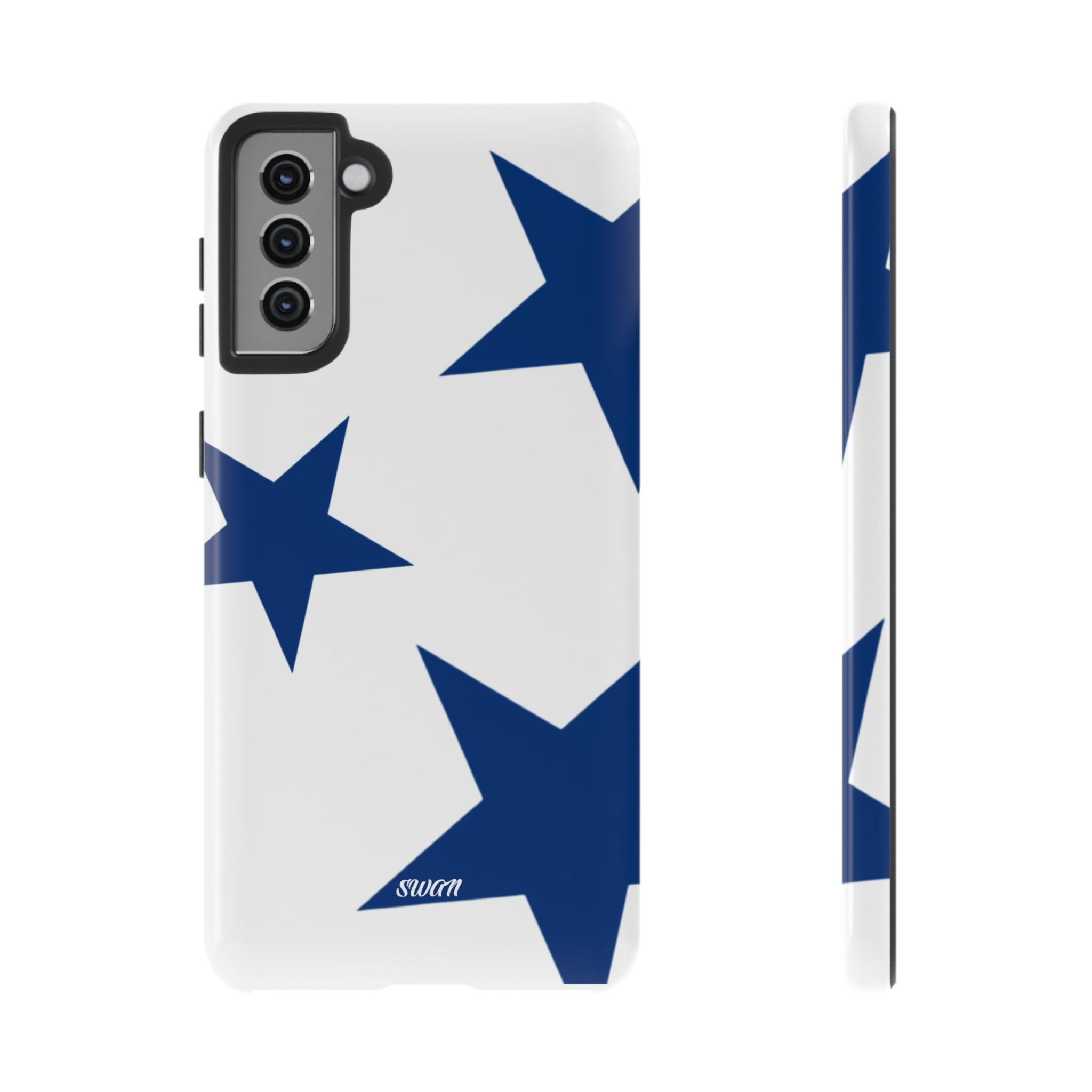 Sternenblüte (Blau in Weiß)