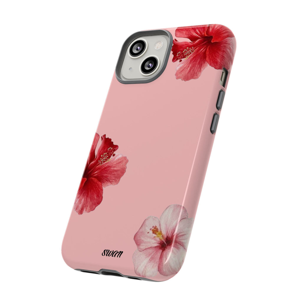 Blühender Hibiskus (Rosa)