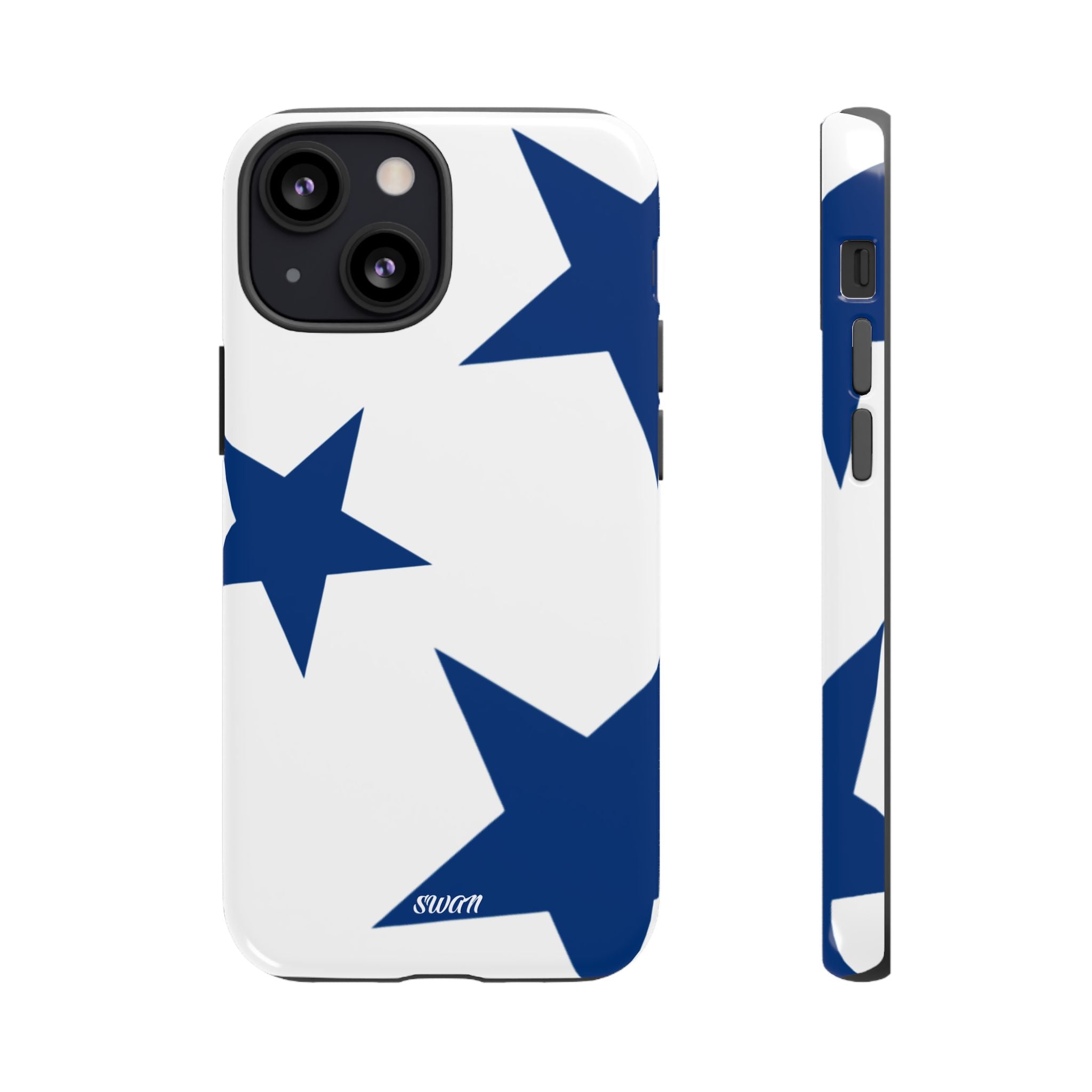 Sternenblüte (Blau in Weiß)