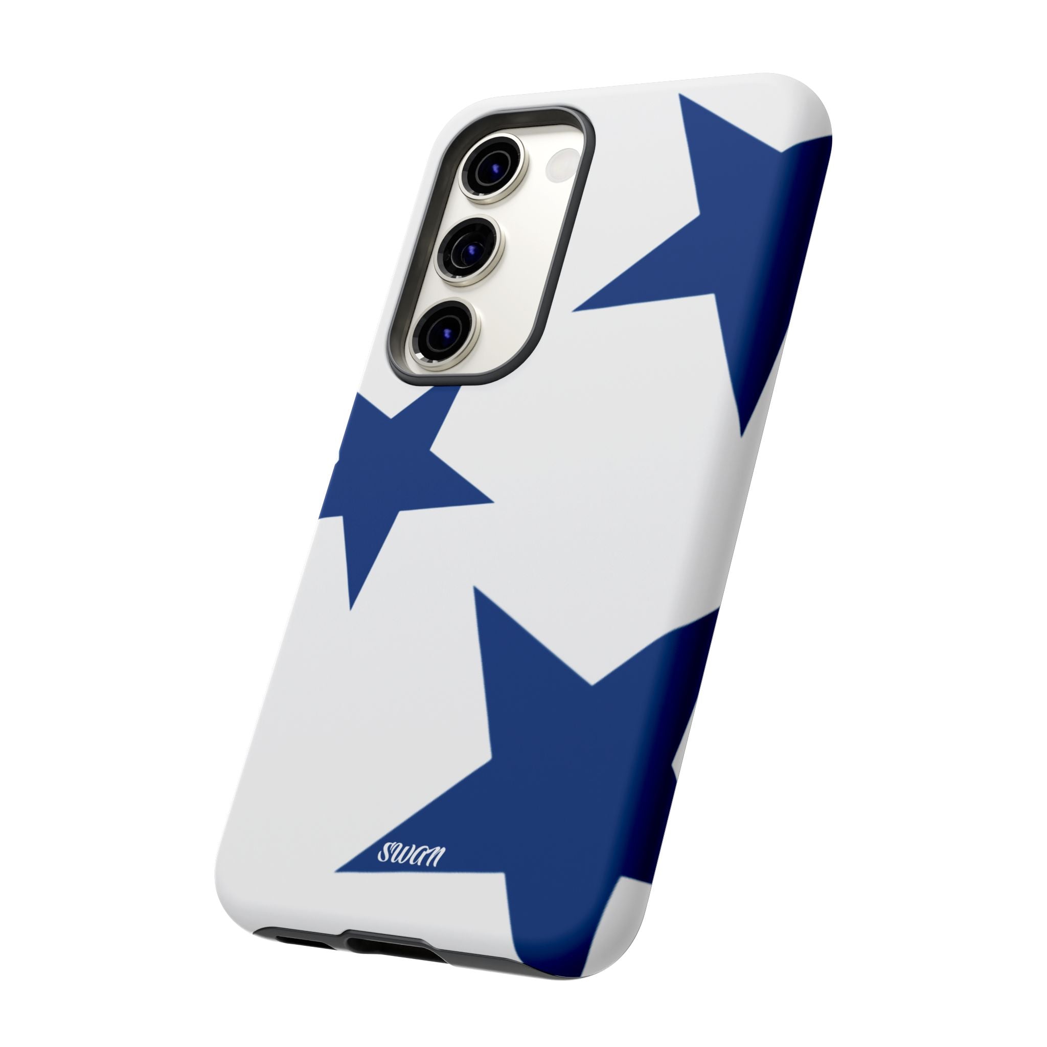 Sternenblüte (Blau in Weiß)