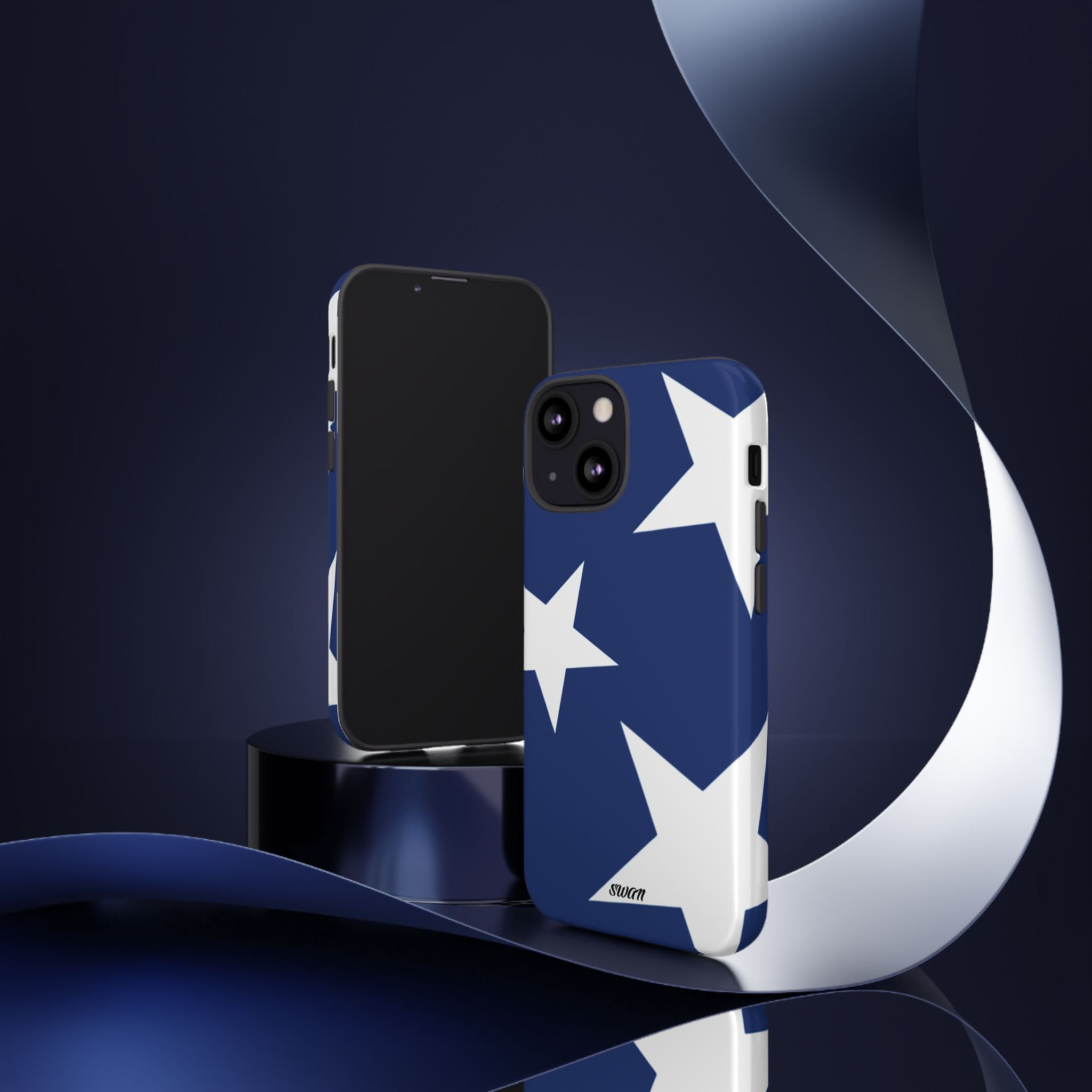 Star Bloom (White in Blue)