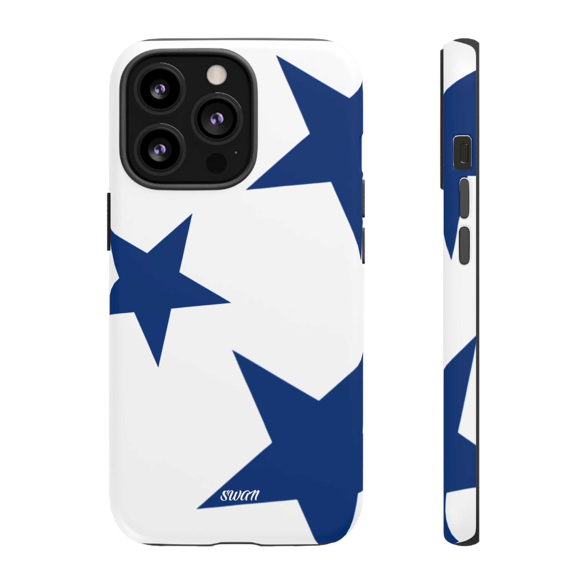 Sternenblüte (Blau in Weiß)