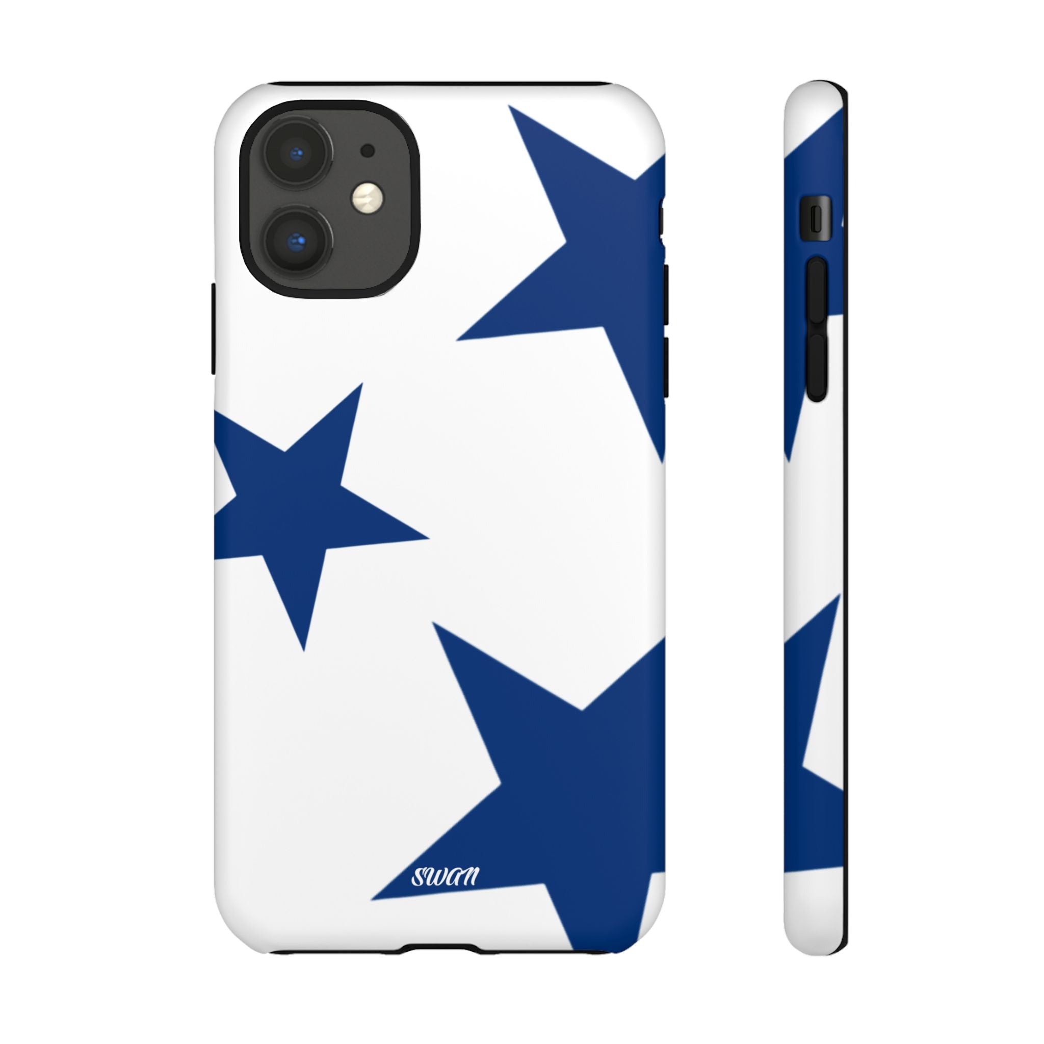 Sternenblüte (Blau in Weiß)