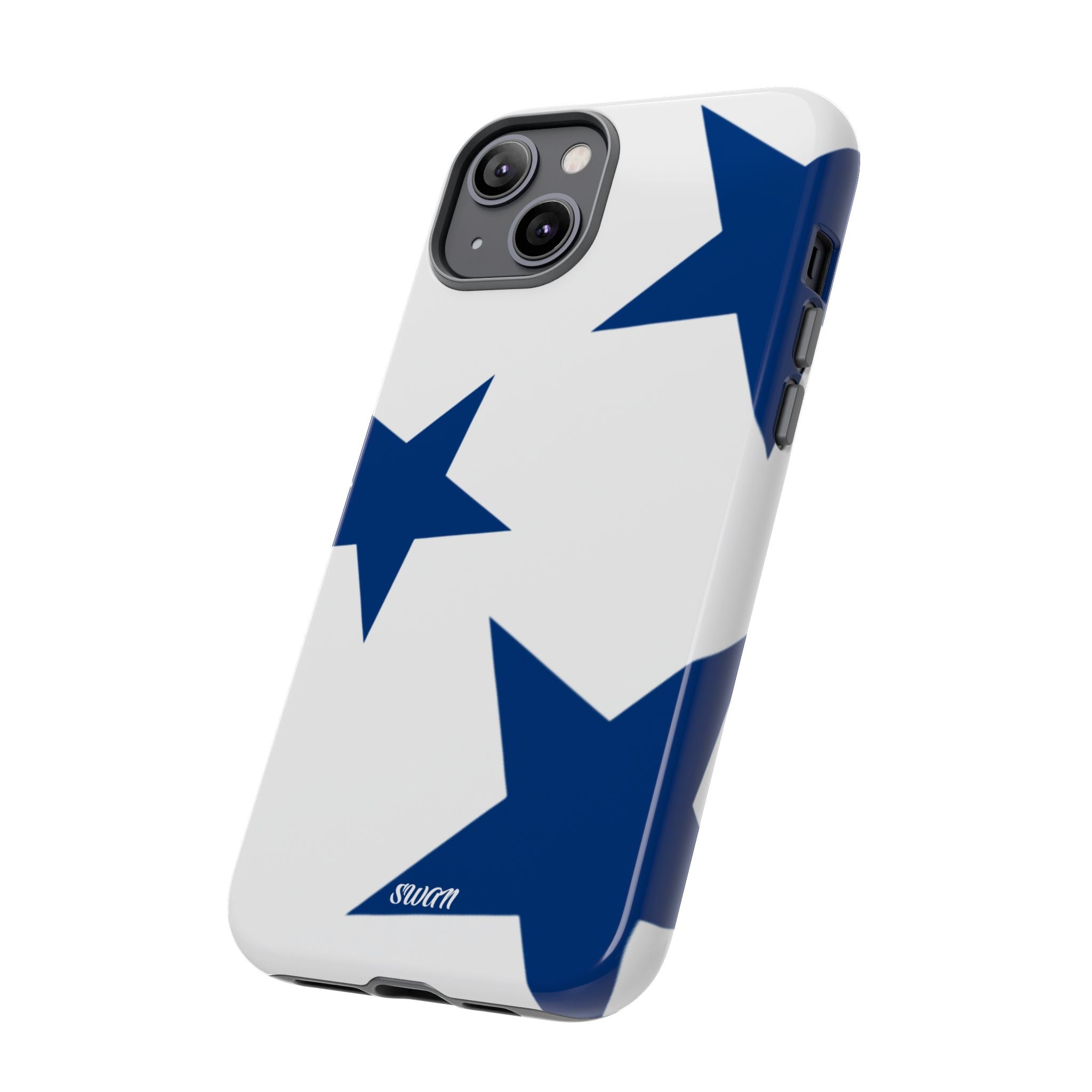 Sternenblüte (Blau in Weiß)