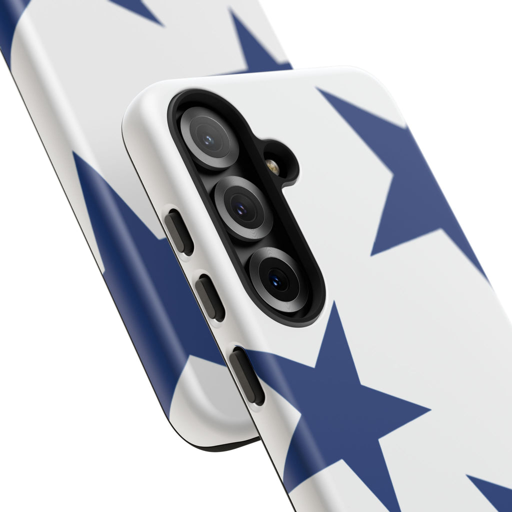 Sternenblüte (Blau in Weiß)