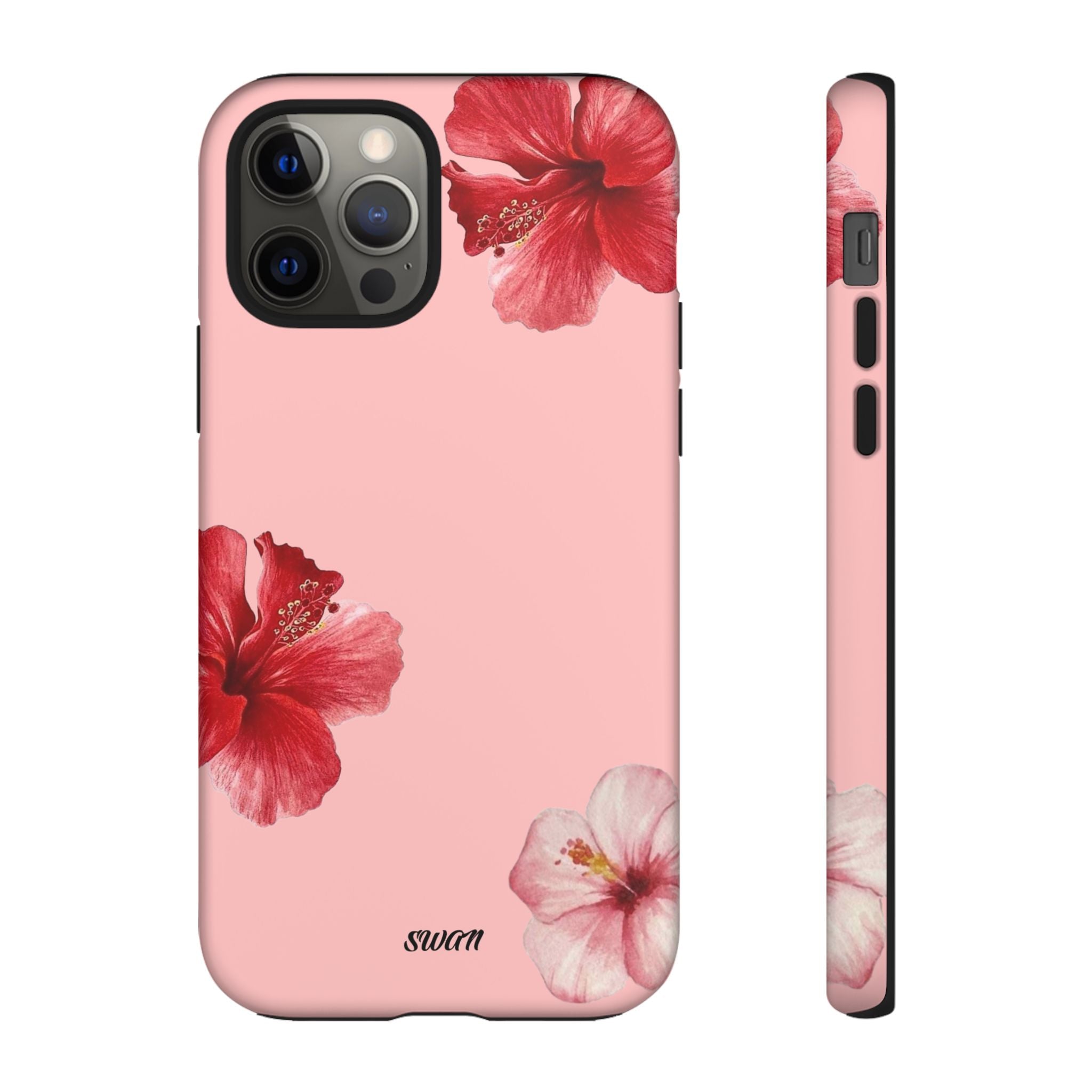 Blühender Hibiskus (Rosa)