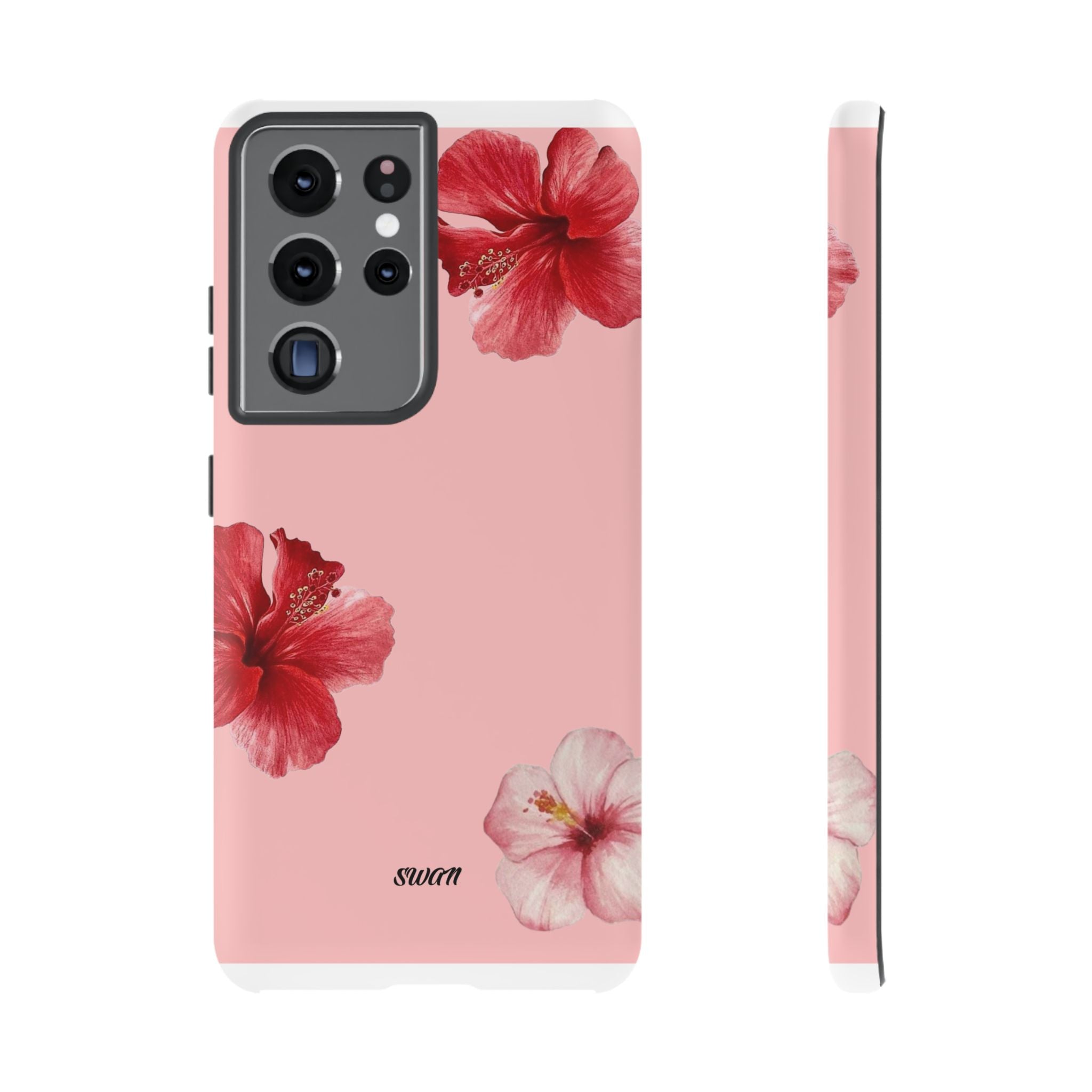 Blühender Hibiskus (Rosa)