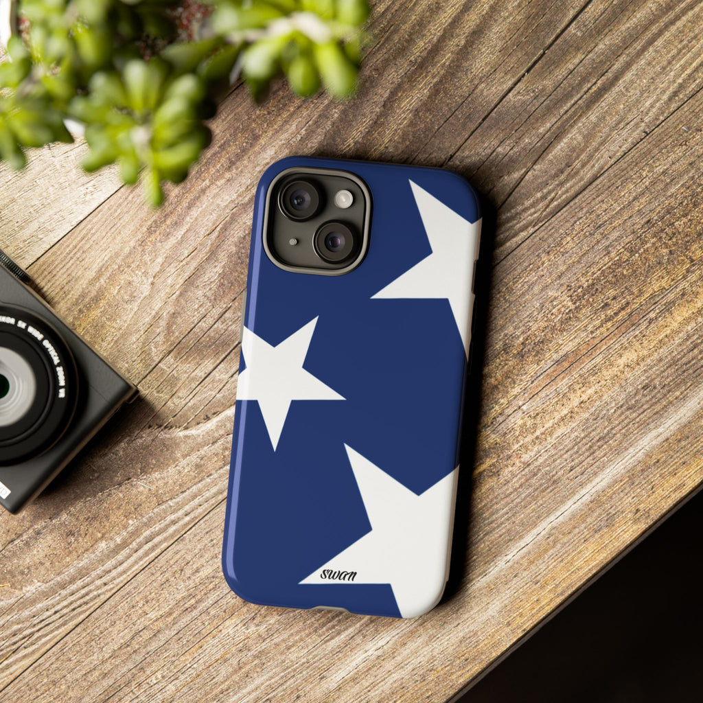 Star Bloom (White in Blue)