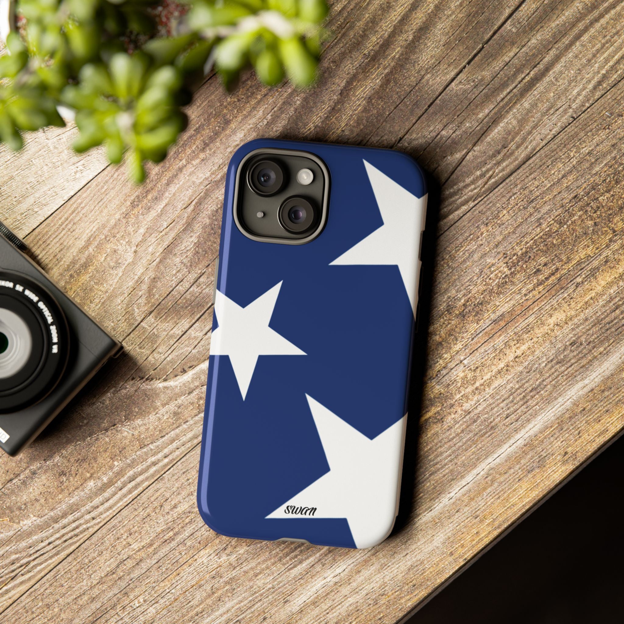 Star Bloom (White in Blue)