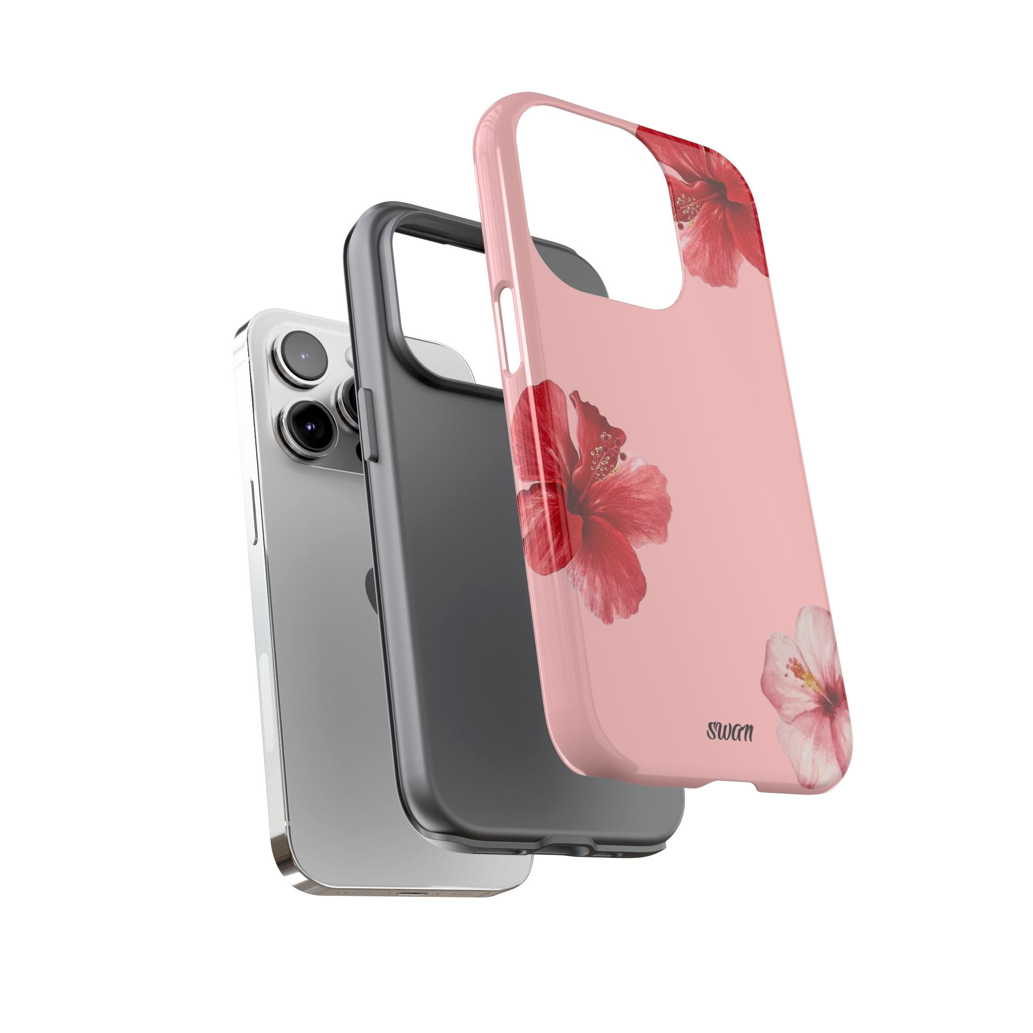 Blühender Hibiskus (Rosa)