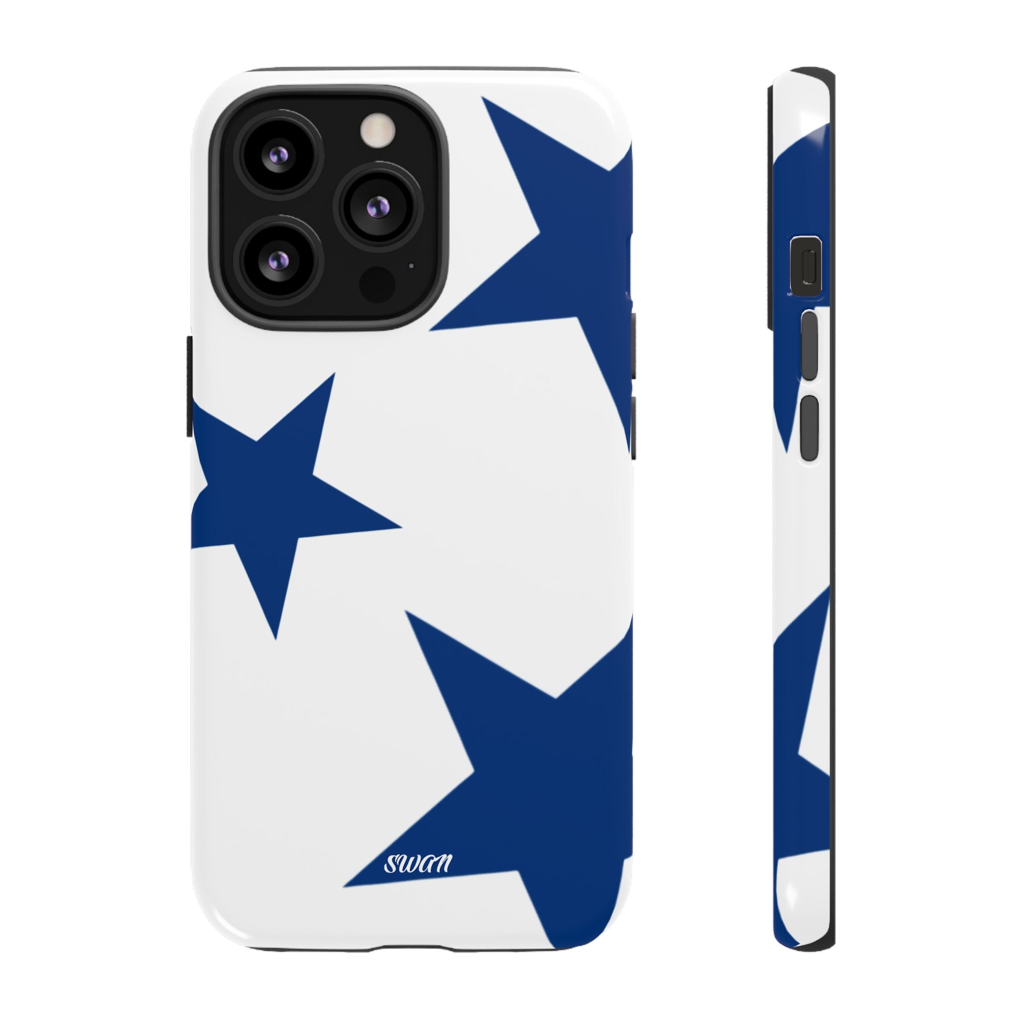 Sternenblüte (Blau in Weiß)