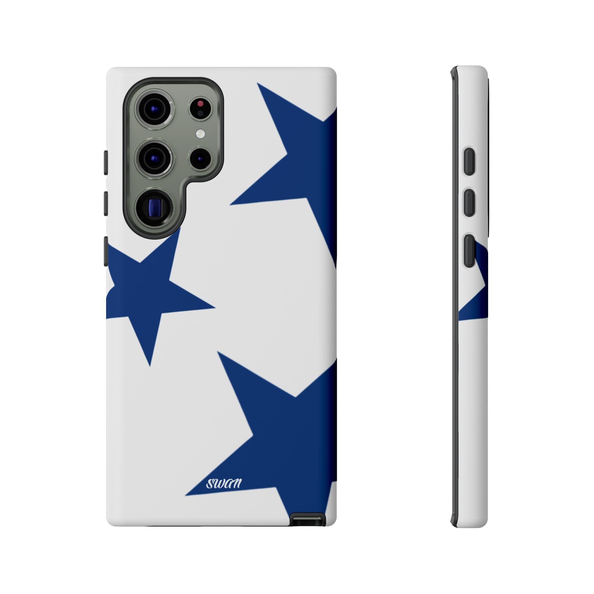 Sternenblüte (Blau in Weiß)