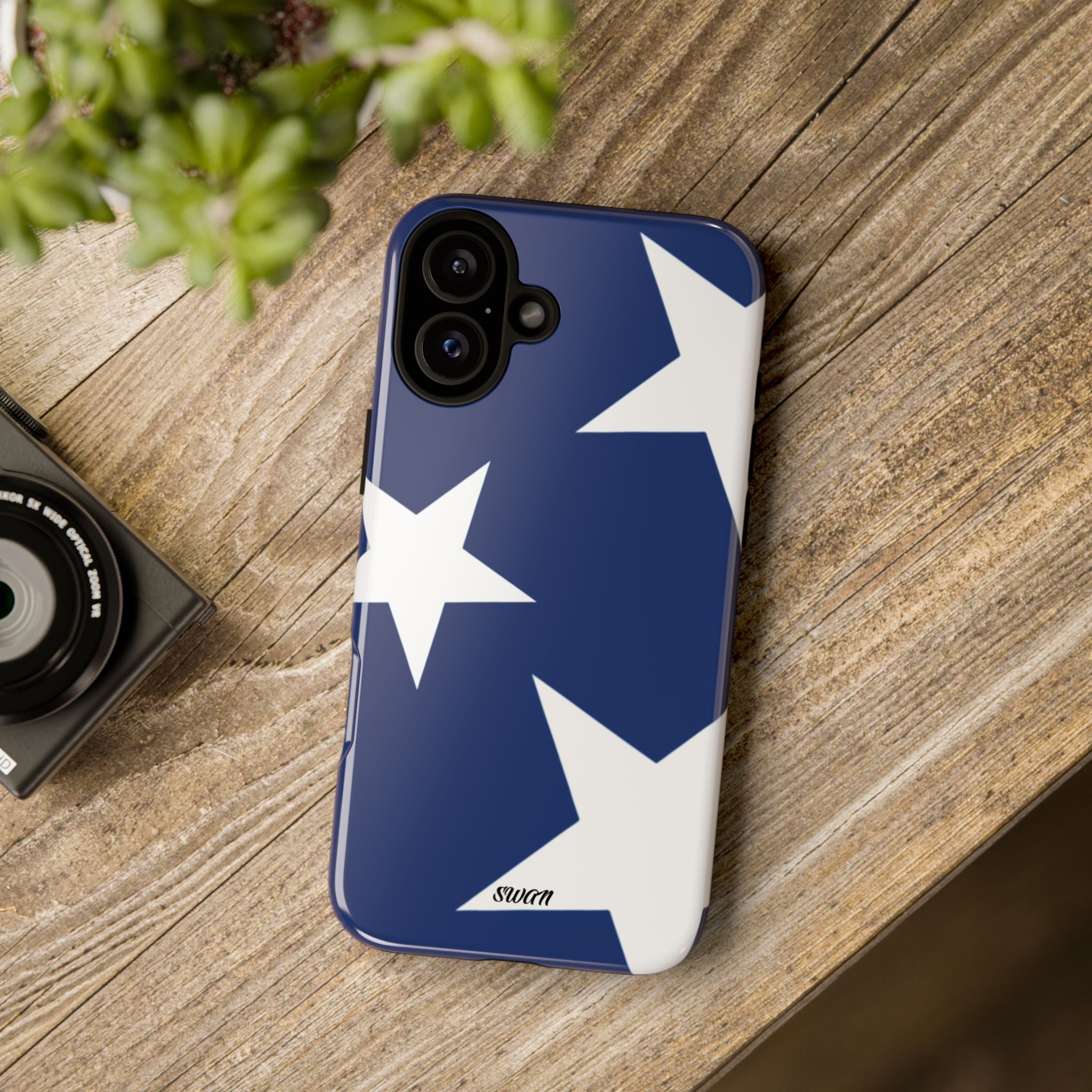 Star Bloom (White in Blue)