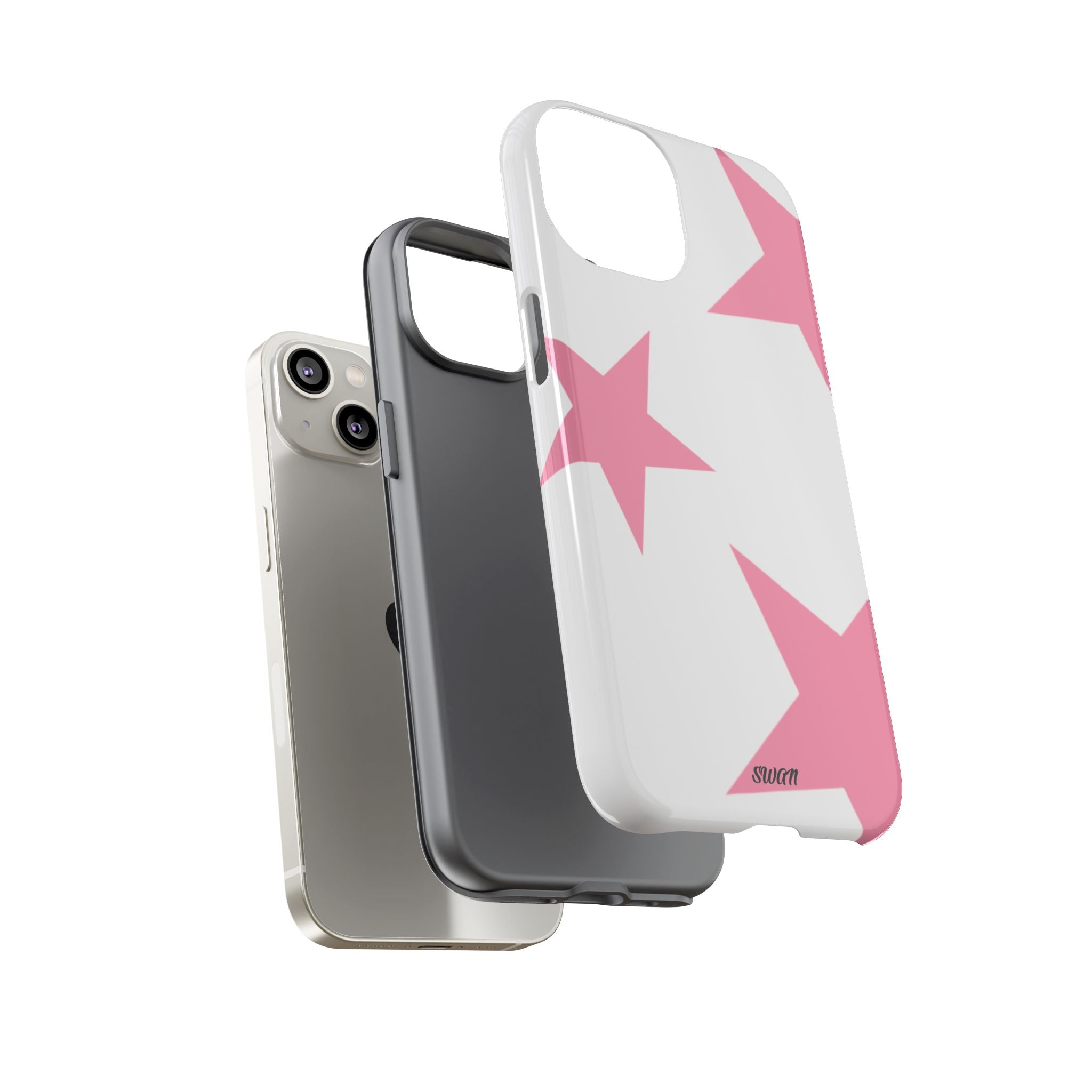 Star Bloom (Pink in White)