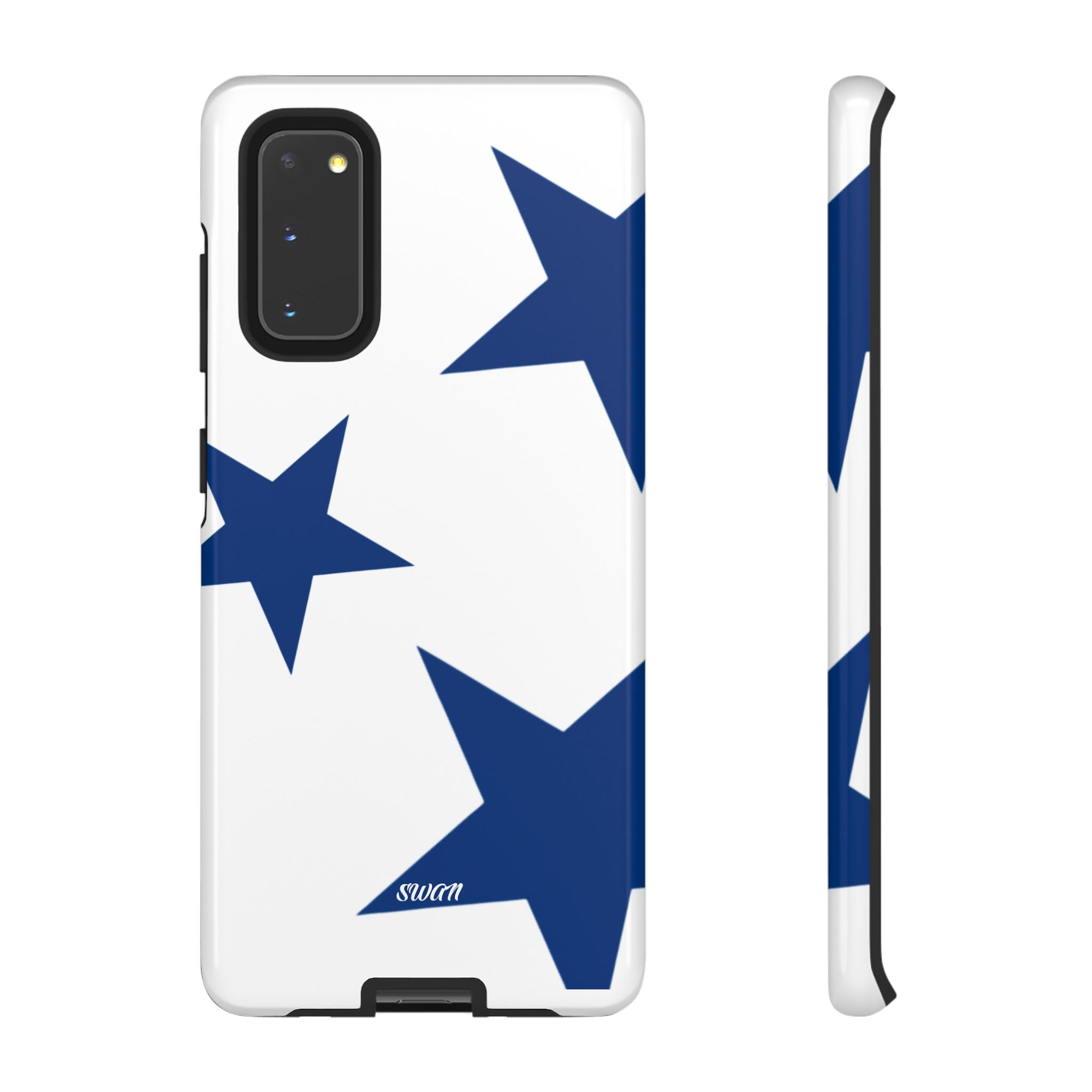 Sternenblüte (Blau in Weiß)