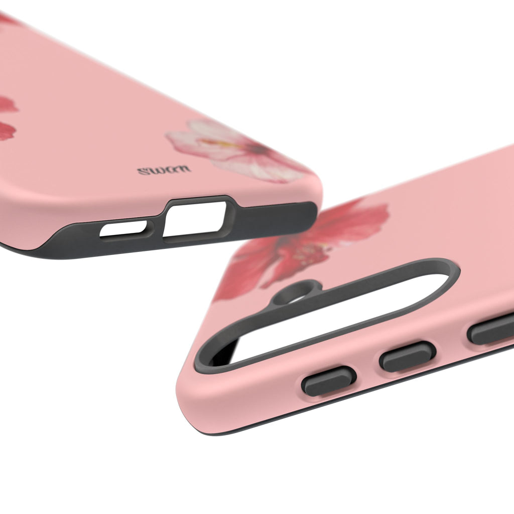 Blühender Hibiskus (Rosa)