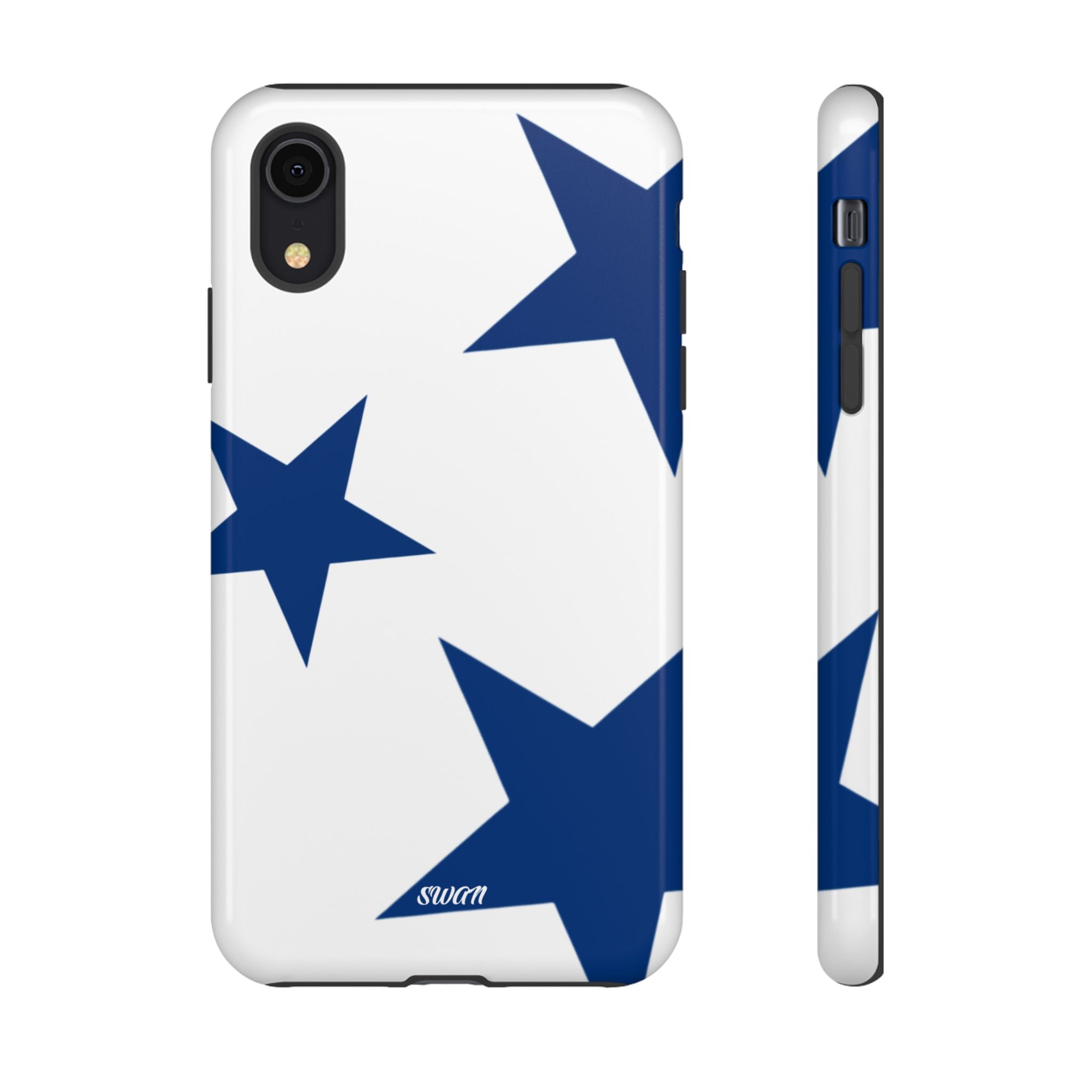 Sternenblüte (Blau in Weiß)