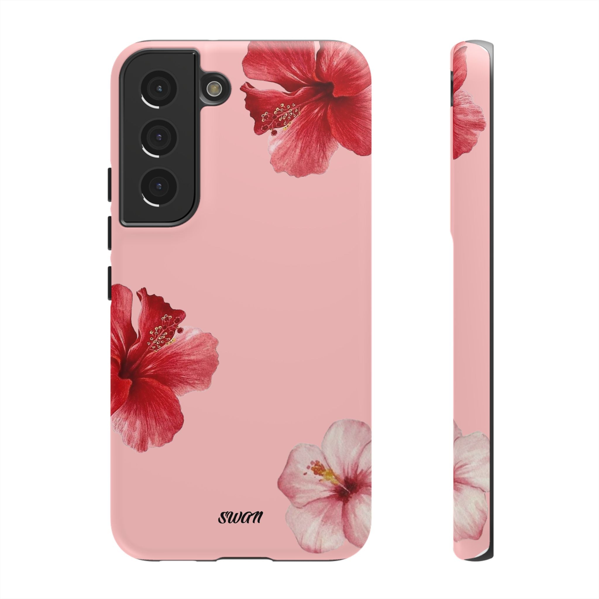 Blühender Hibiskus (Rosa)