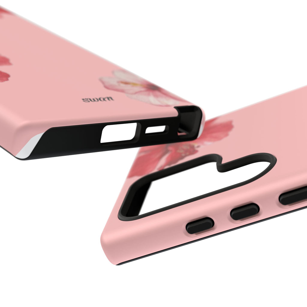 Blühender Hibiskus (Rosa)