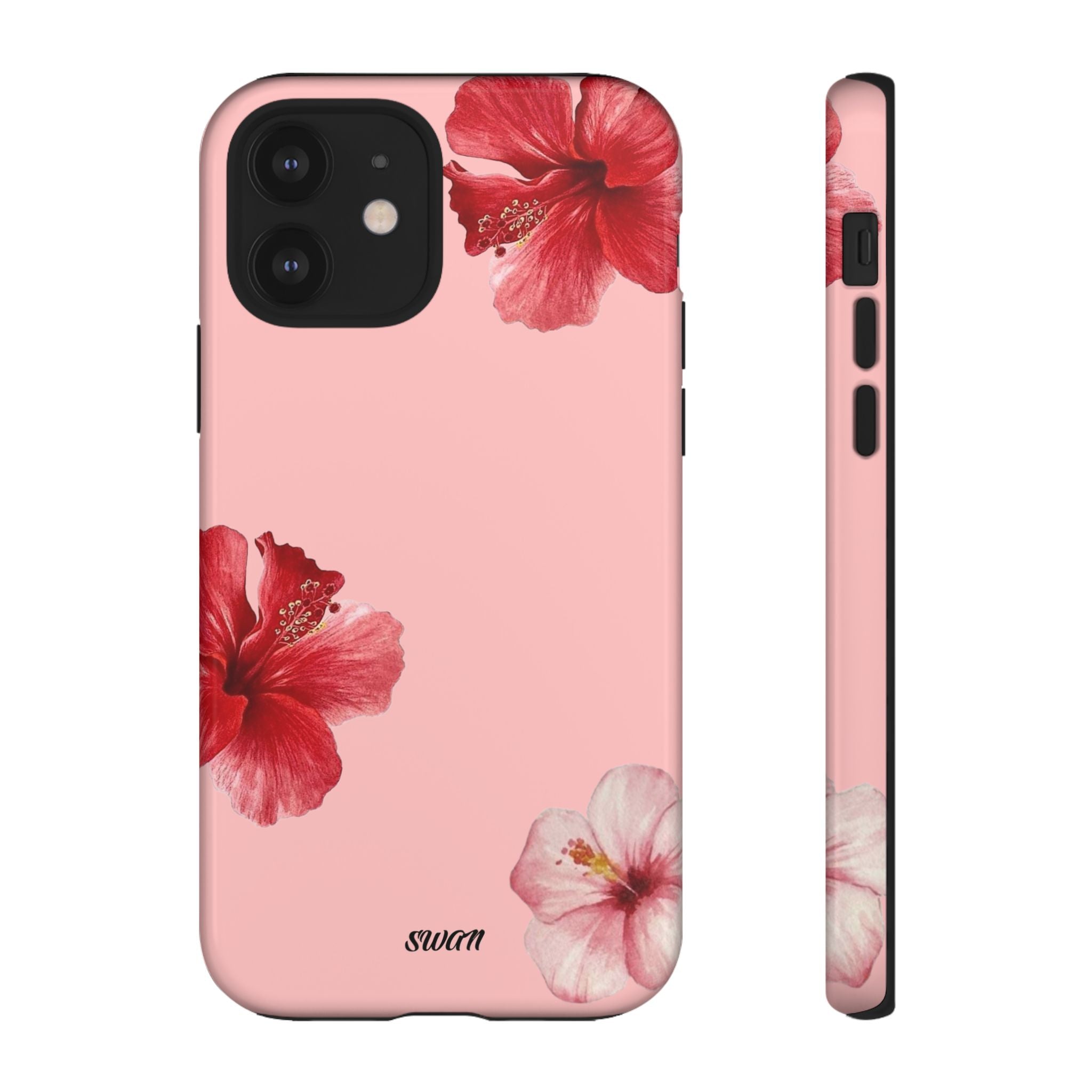 Blühender Hibiskus (Rosa)