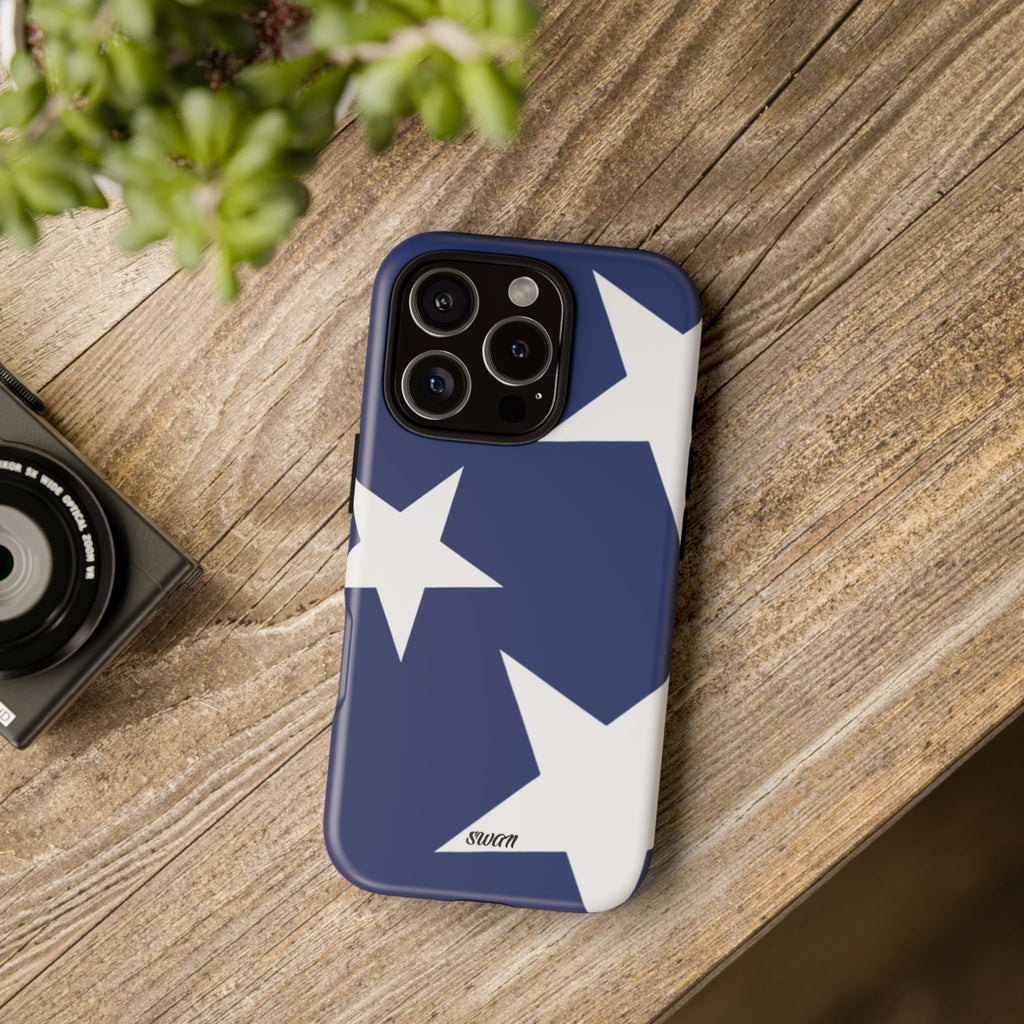 Star Bloom (White in Blue)