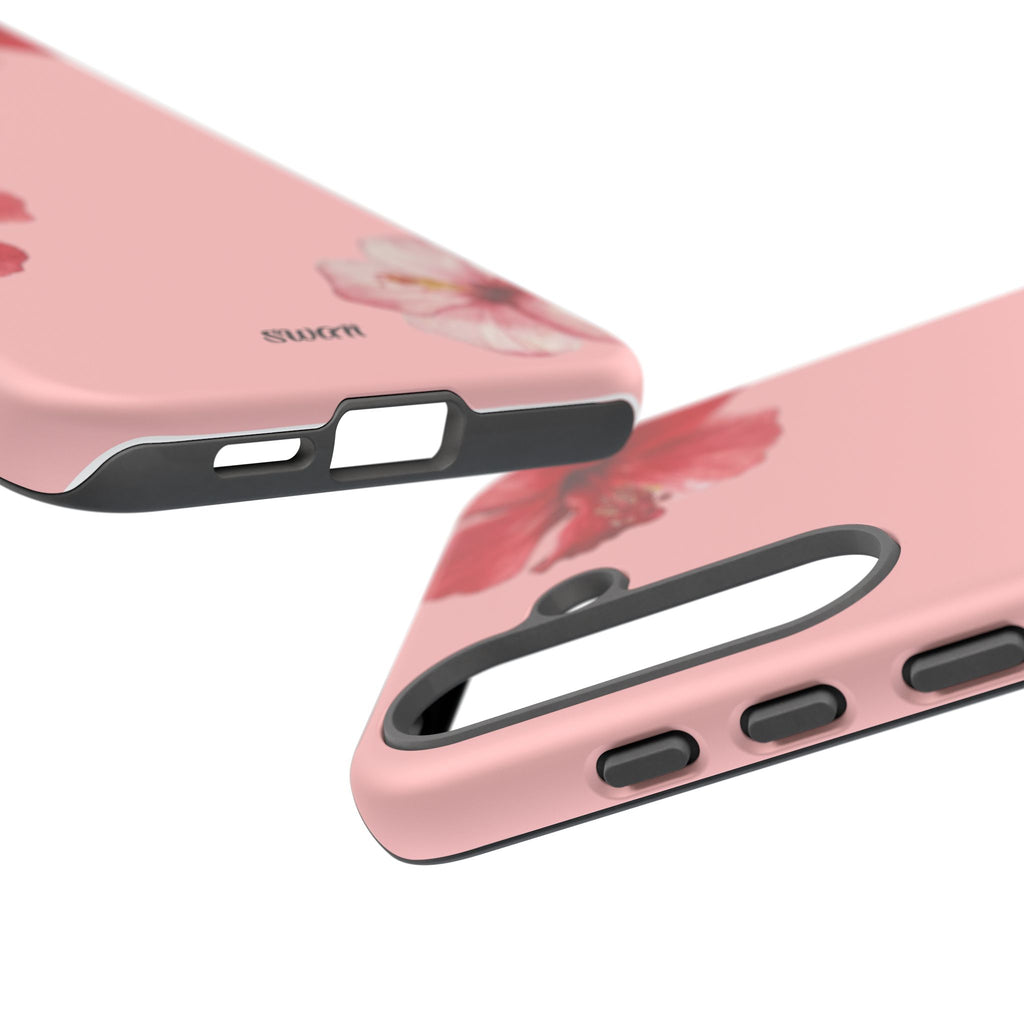 Blühender Hibiskus (Rosa)