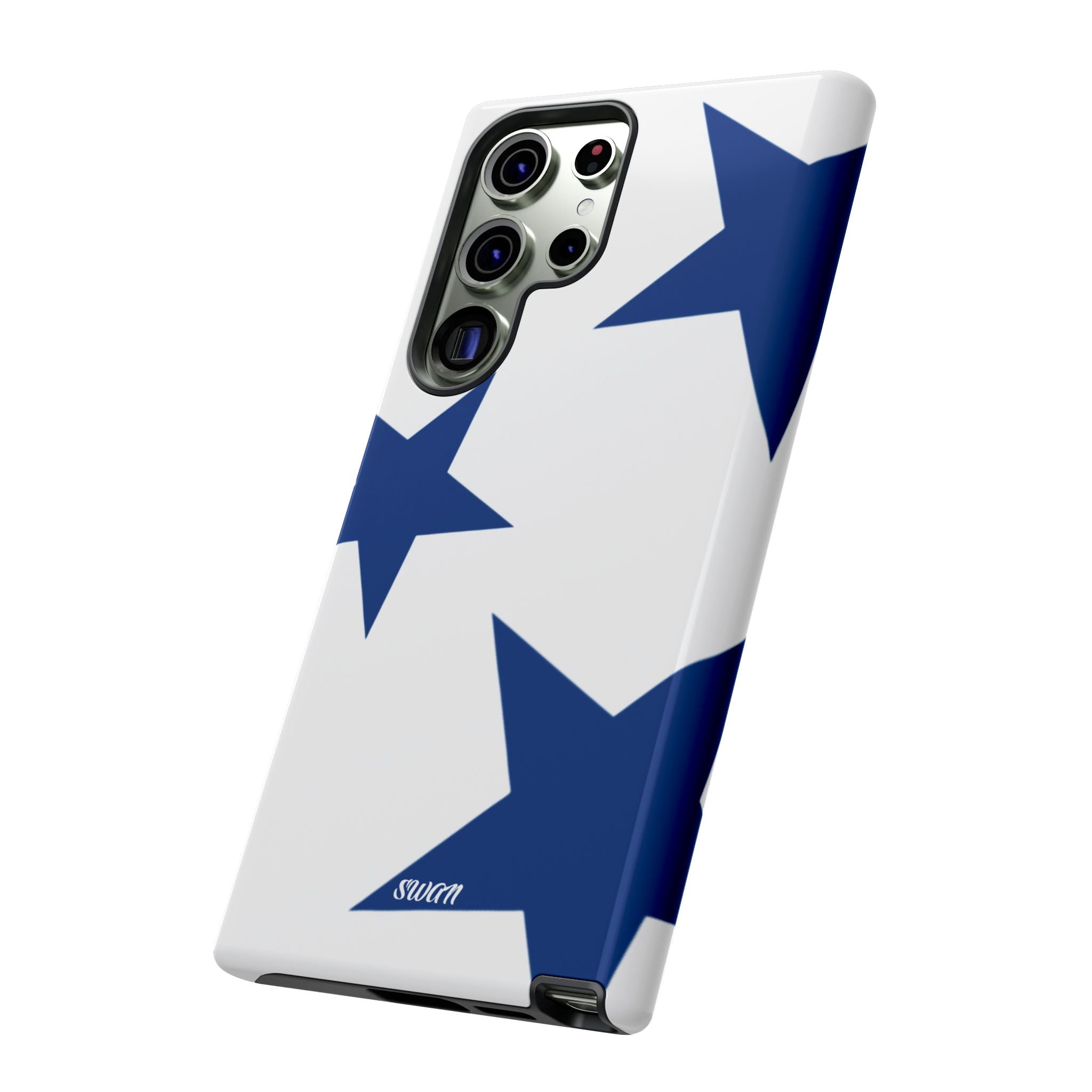 Sternenblüte (Blau in Weiß)